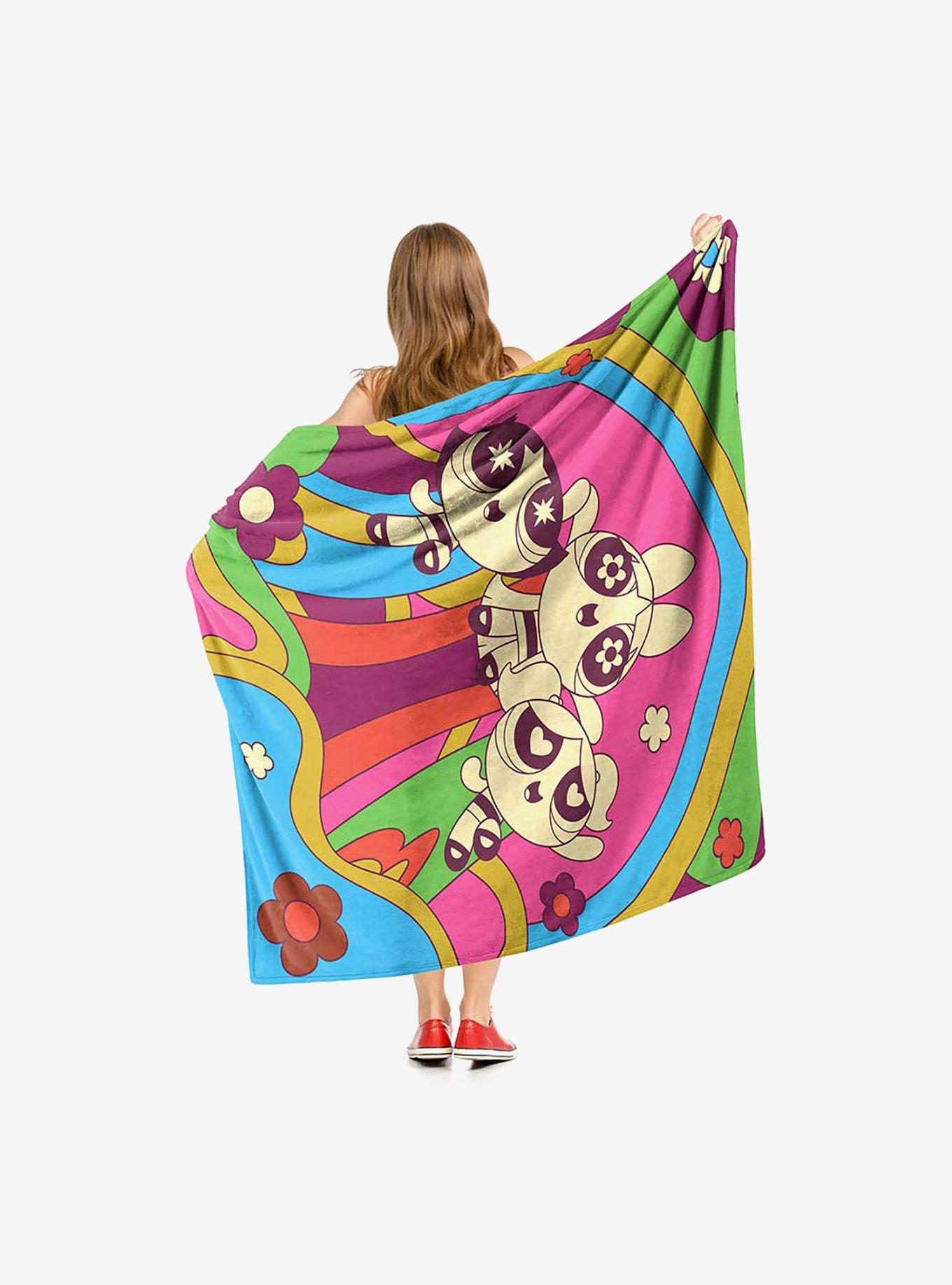 Powerpuff Girls 70S Style Puffs Silk Touch Throw Blanket, , hi-res