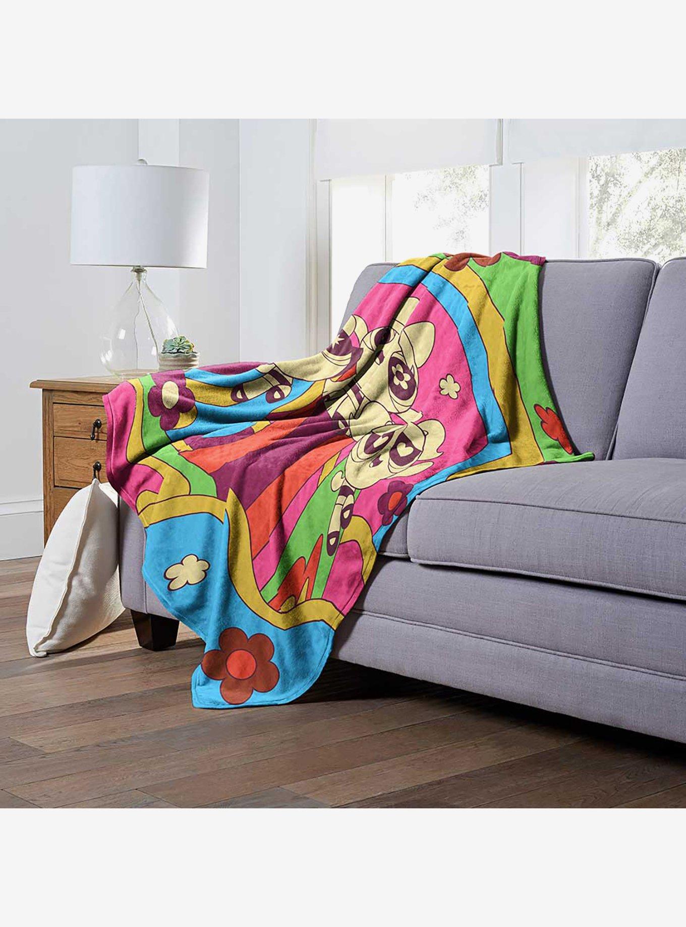 Powerpuff Girls 70S Style Puffs Silk Touch Throw Blanket, , alternate