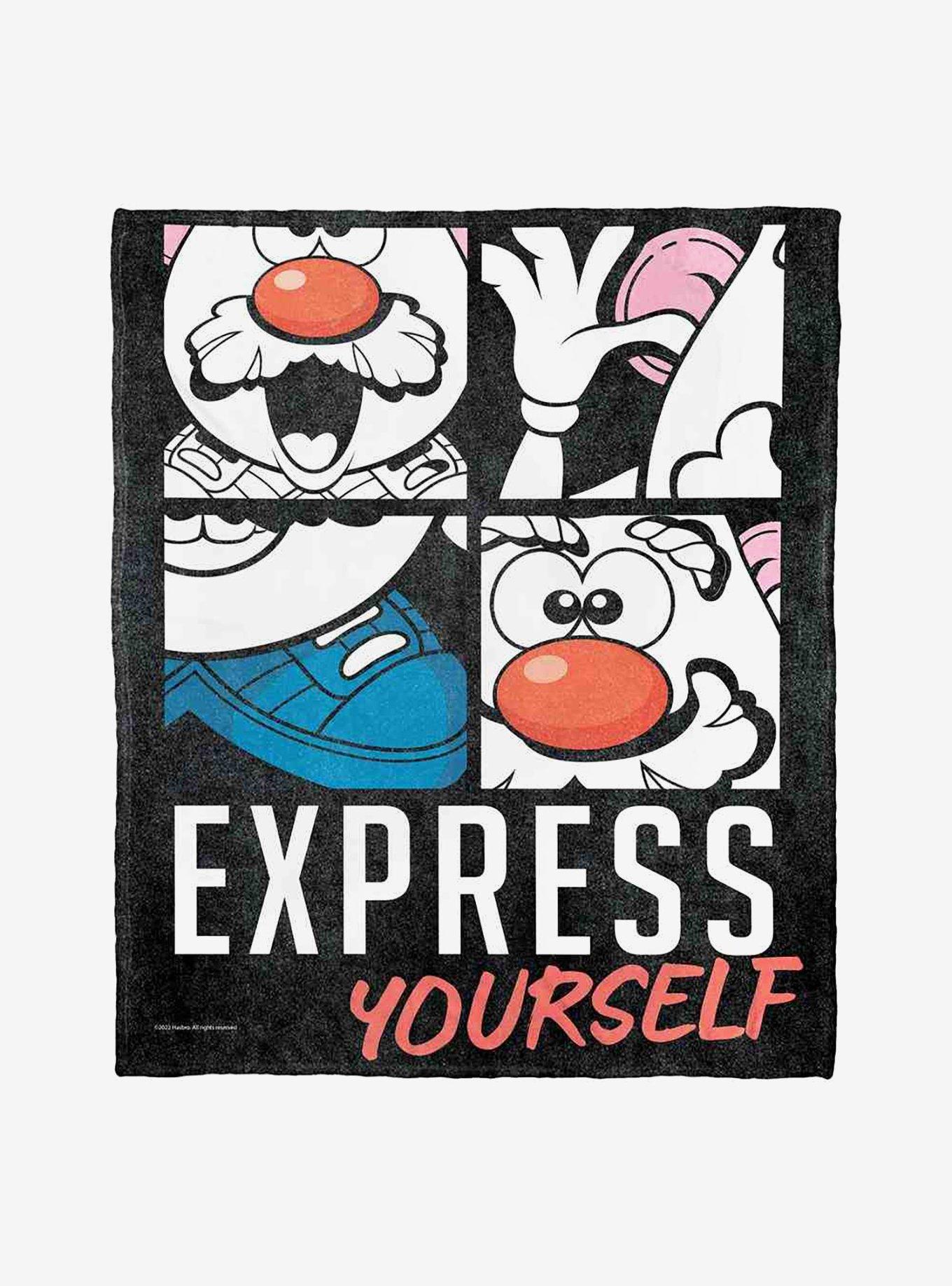Mr. Potato Head Express Yourself Silk Touch Throw Blanket, , hi-res