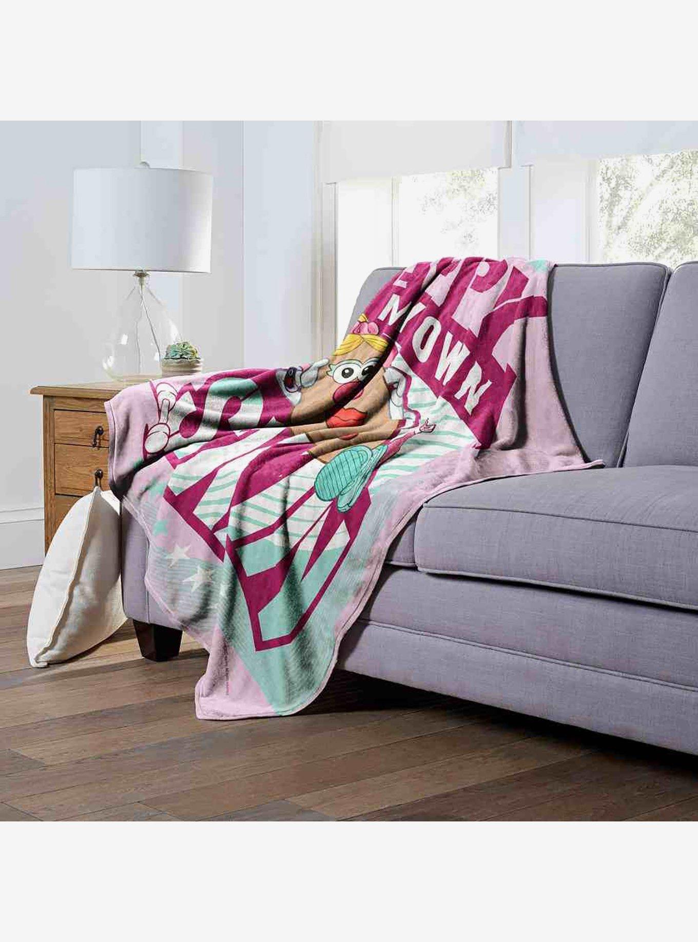 Mr. Potato Head Happy In My Own Skin Silk Touch Throw Blanket, , alternate