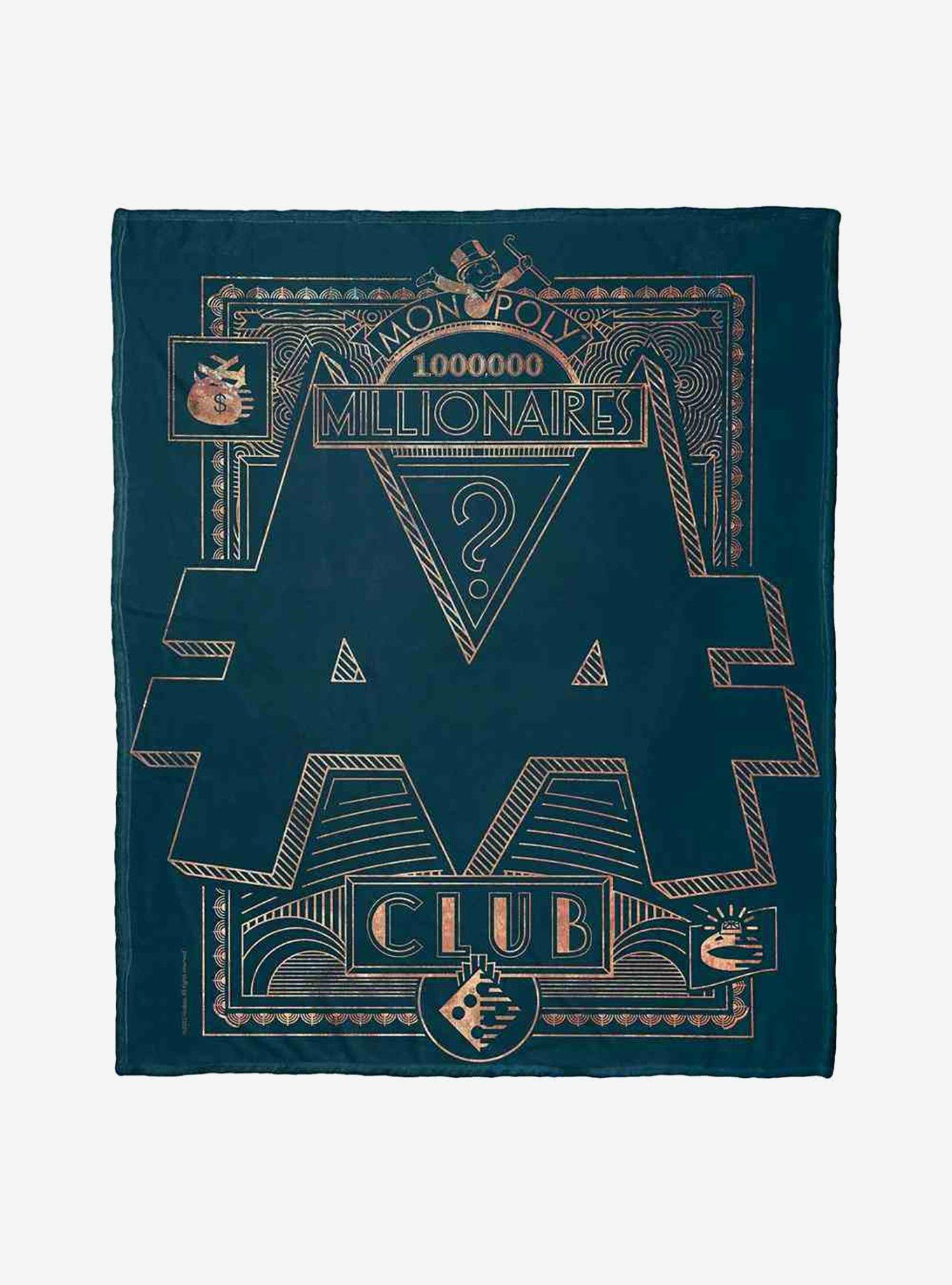 Monopoly Millionare Club Silk Touch Throw Blanket, , hi-res