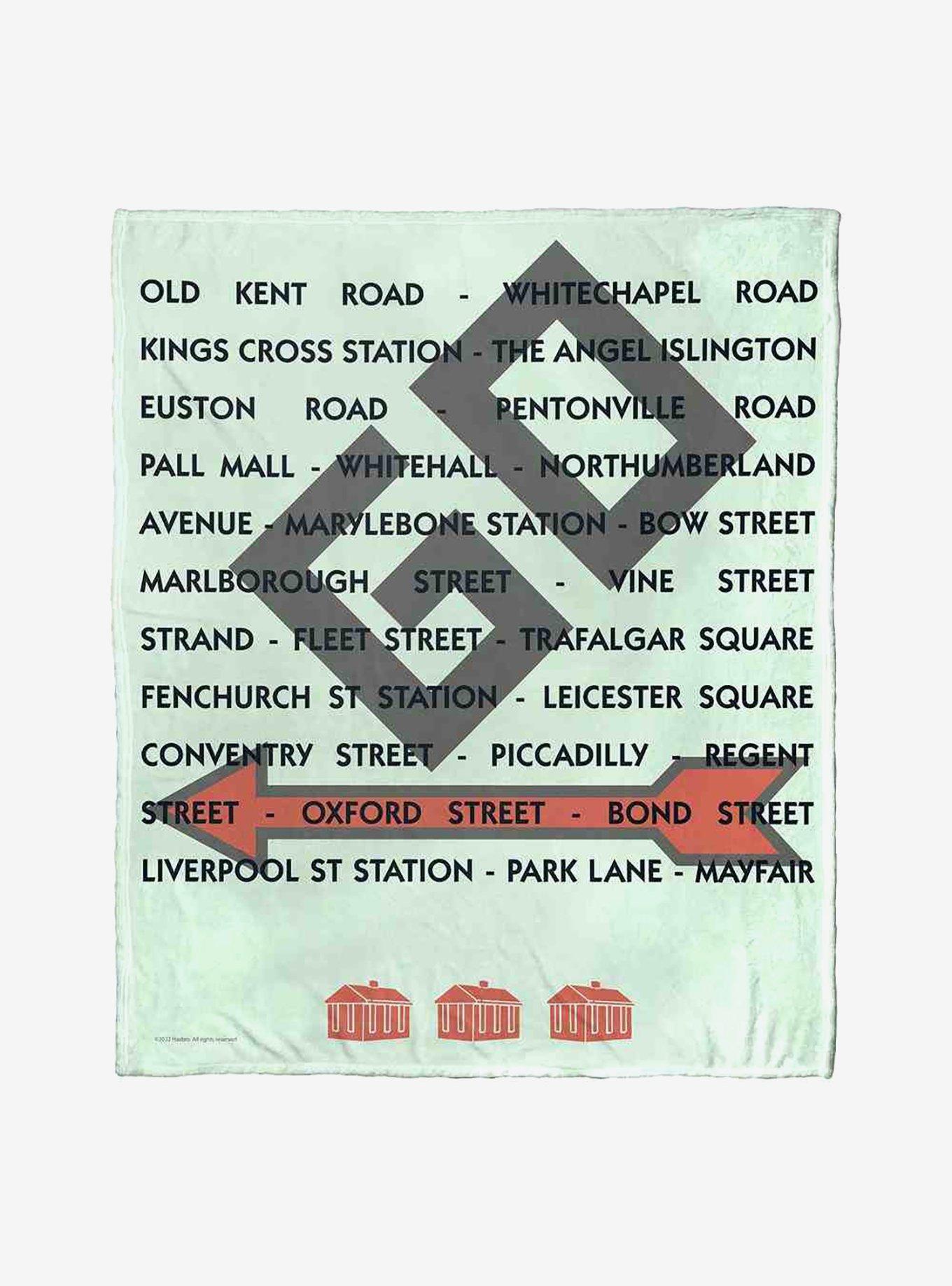 Monopoly Pass Go Silk Touch Throw Blanket, , hi-res