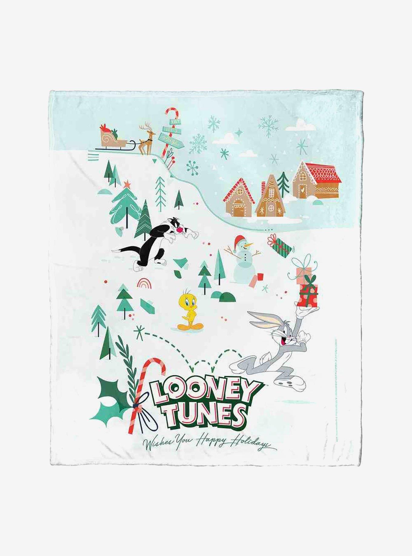 Looney Tunes Looney Holidays Silk Touch Throw Blanket, , hi-res