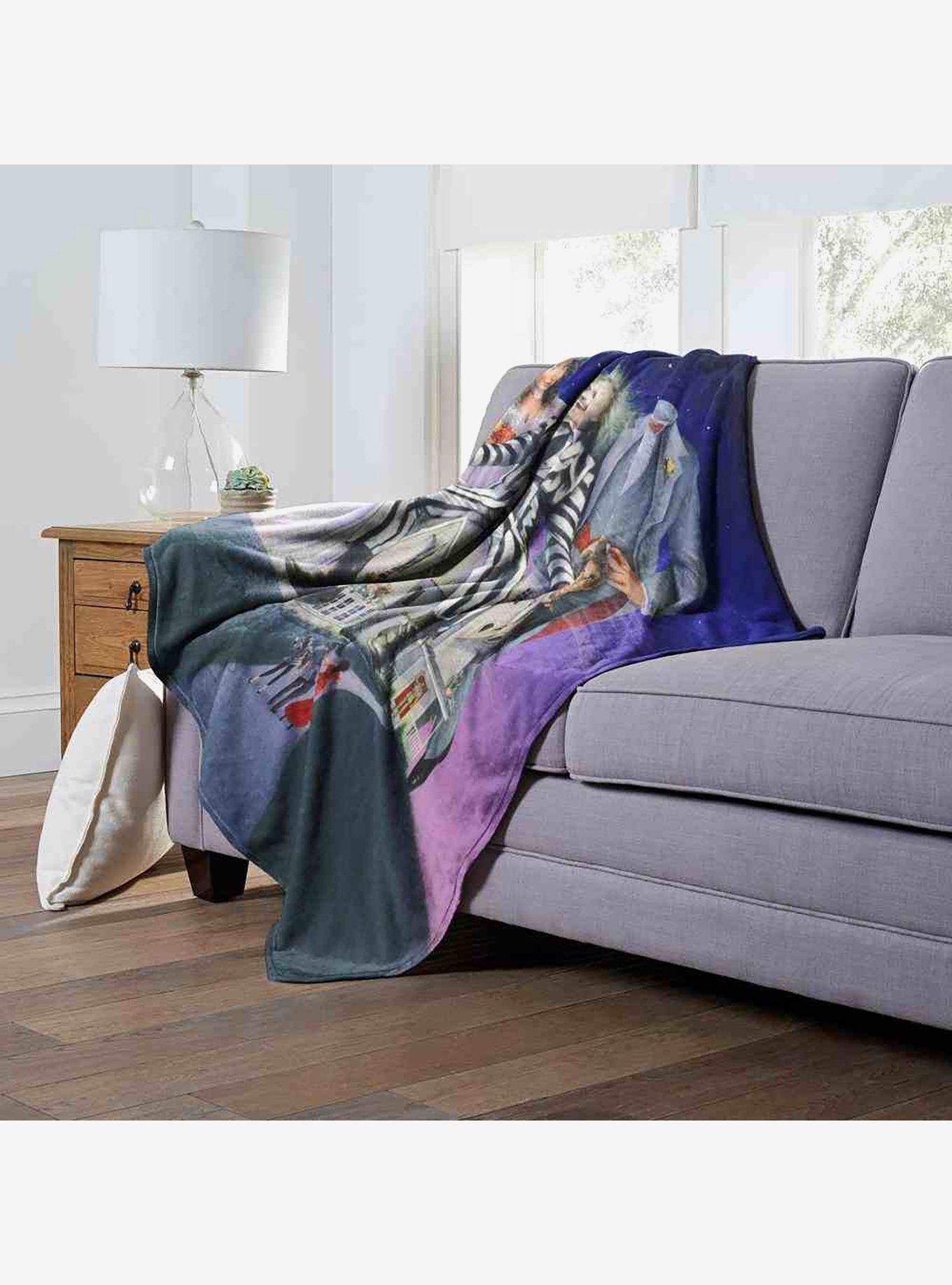 Beetlejuice Vintage Beetlejuice Silk Touch Throw Blanket, , alternate