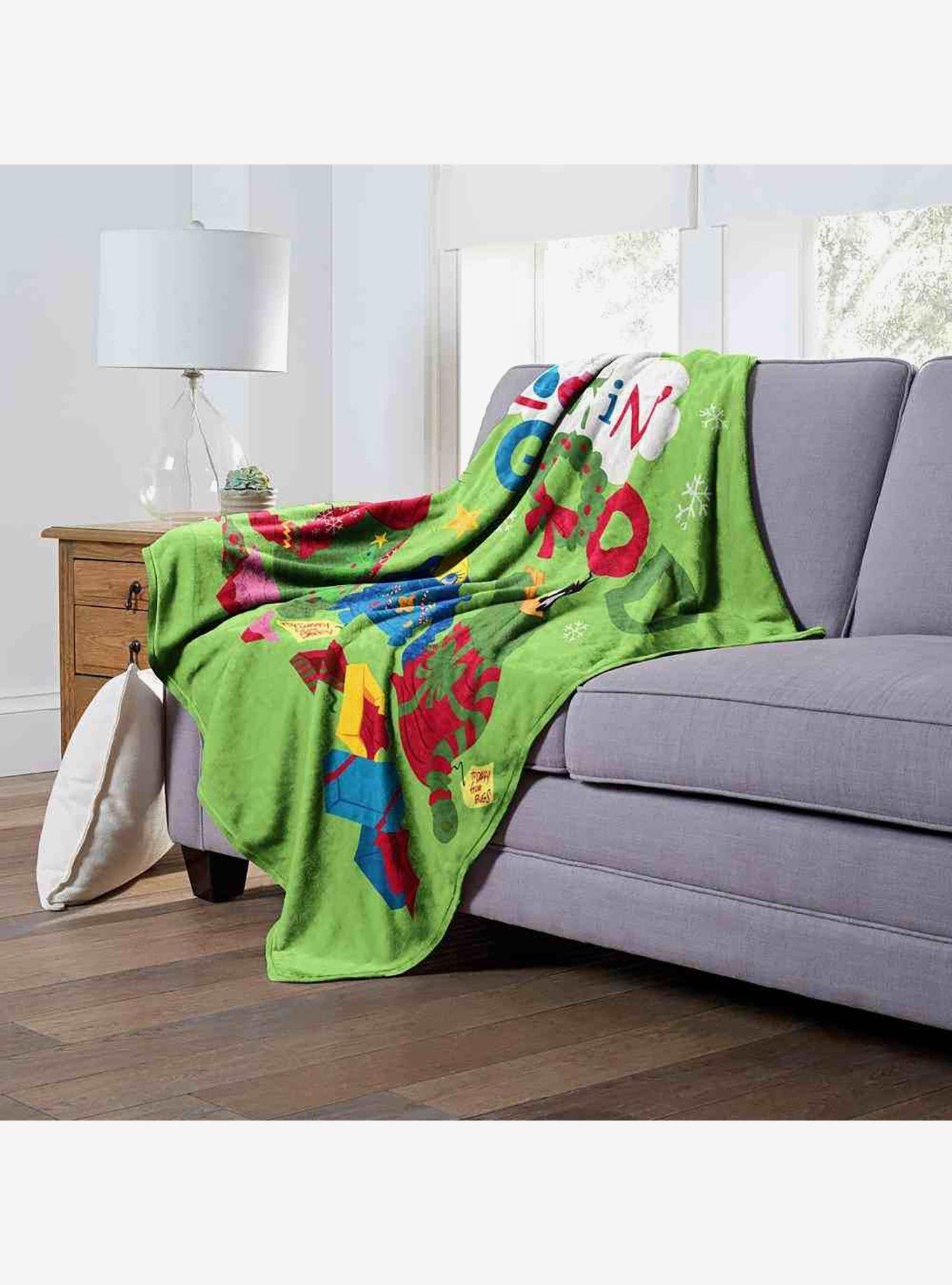 Looney Tunes Christmas Drip Silk Touch Throw Blanket, , alternate