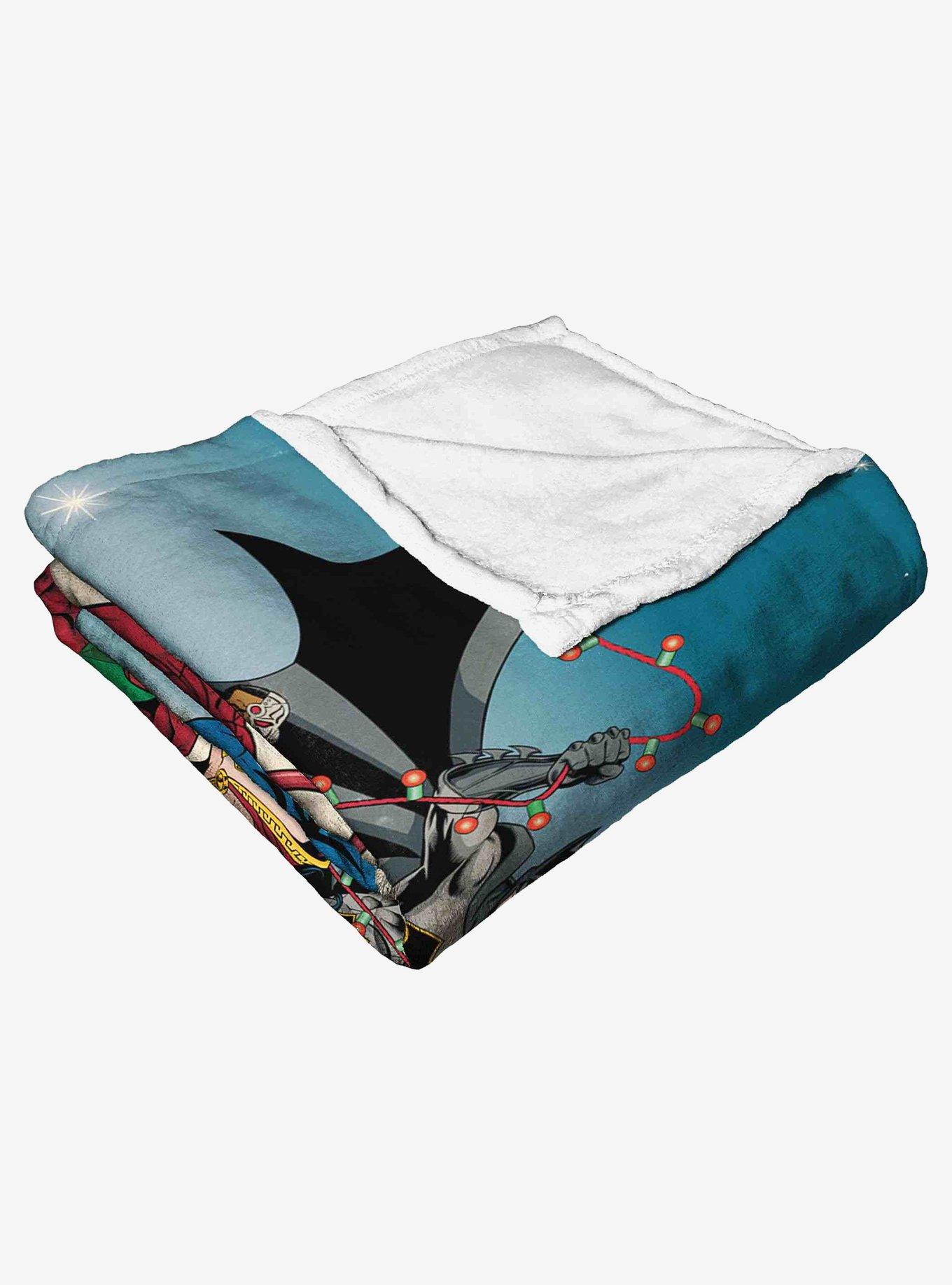 Justice League Super Sleigh Silk Touch Throw Blanket, , alternate