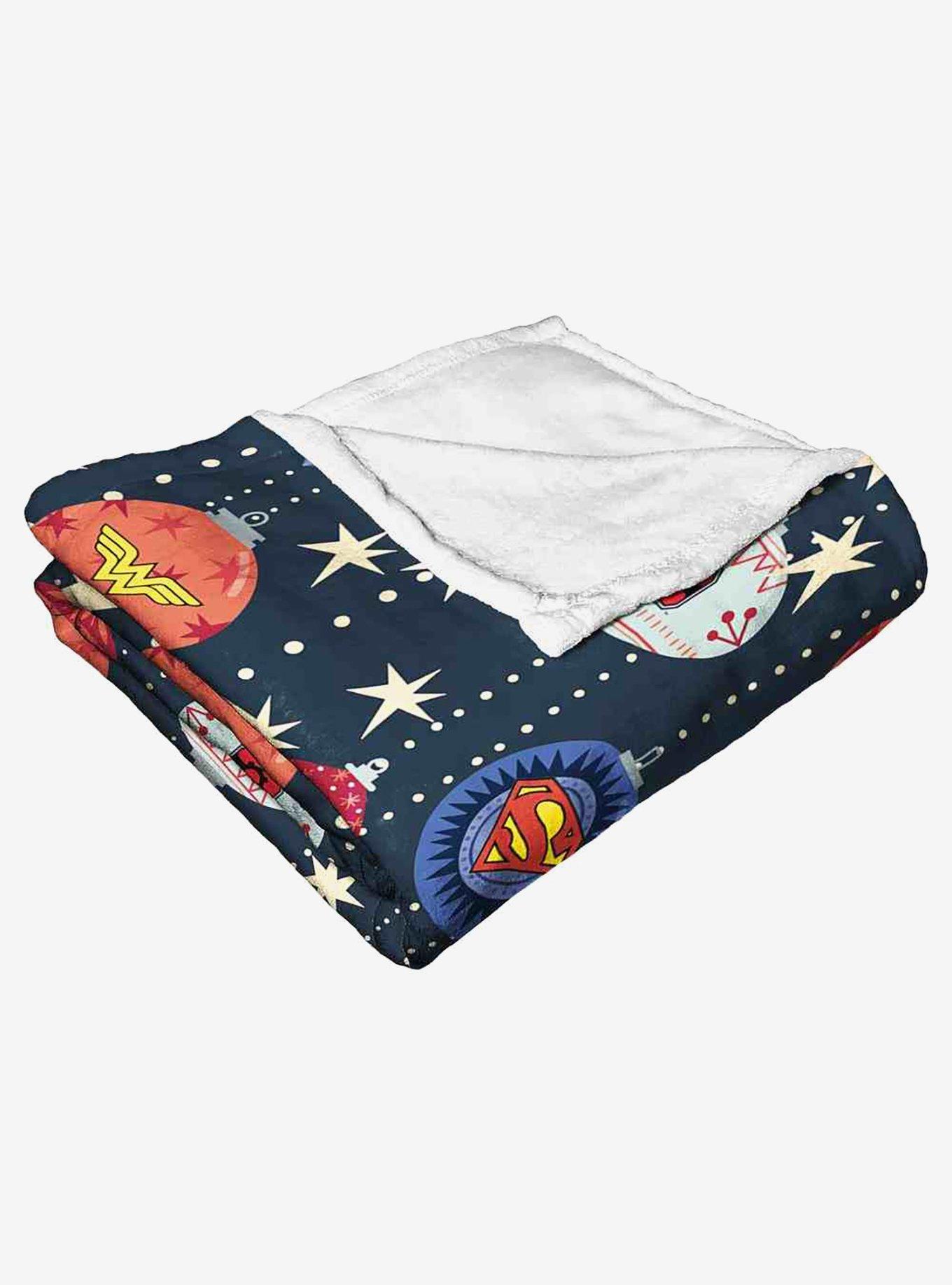 Justice League Hero Ornaments Silk Touch Throw Blanket, , alternate