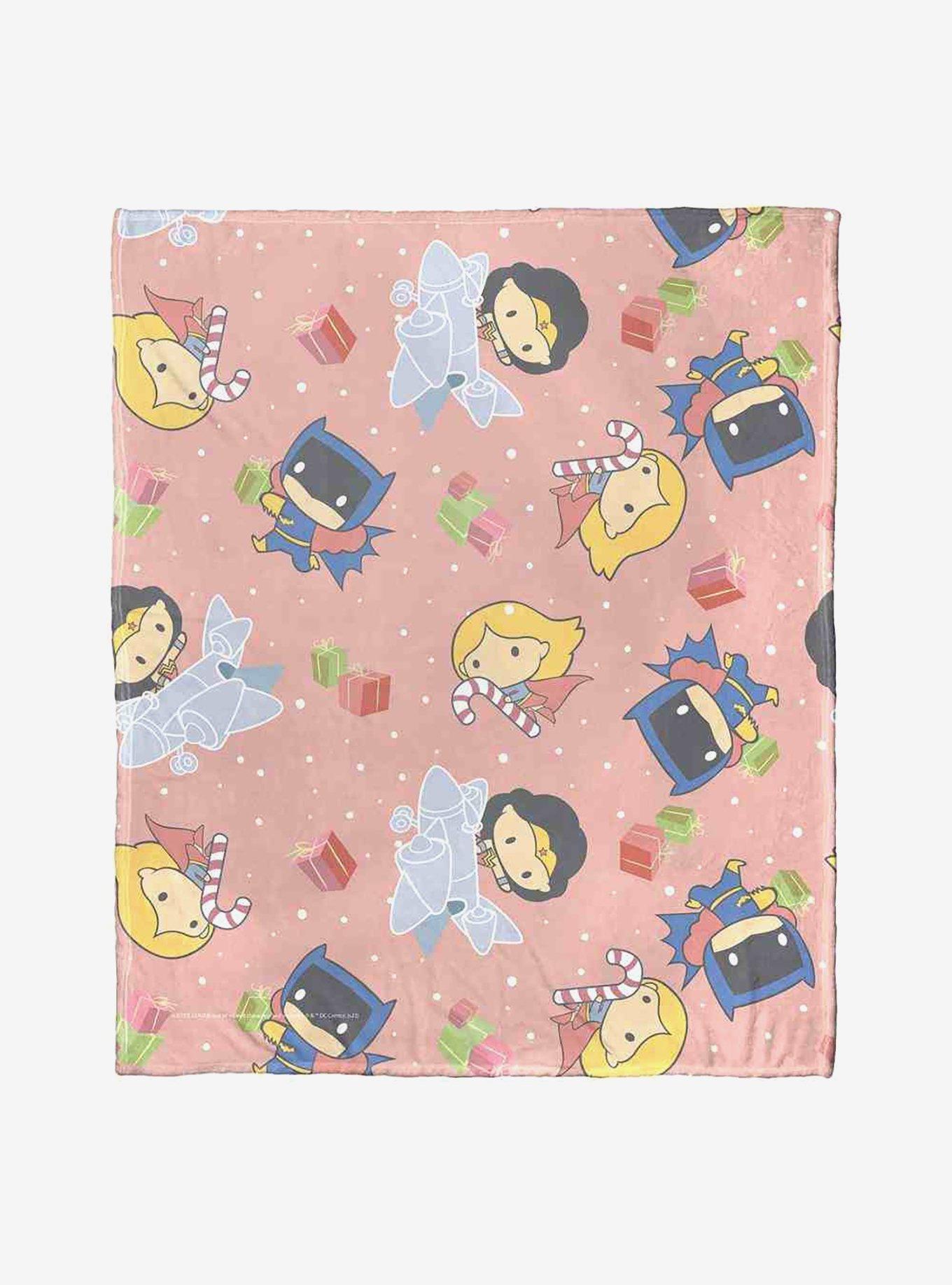 Justice League Deck The Halls Silk Touch Throw Blanket, , hi-res