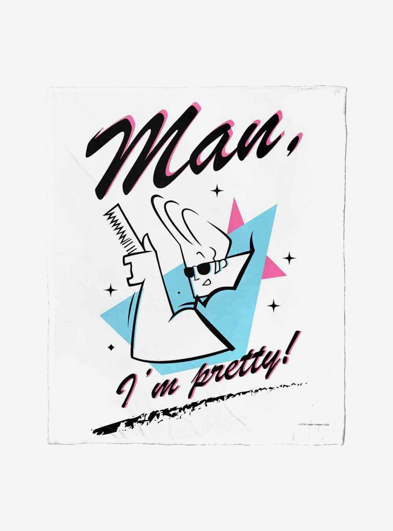 Johnny Bravo Man I'm Pretty Silk Touch Throw Blanket, , hi-res