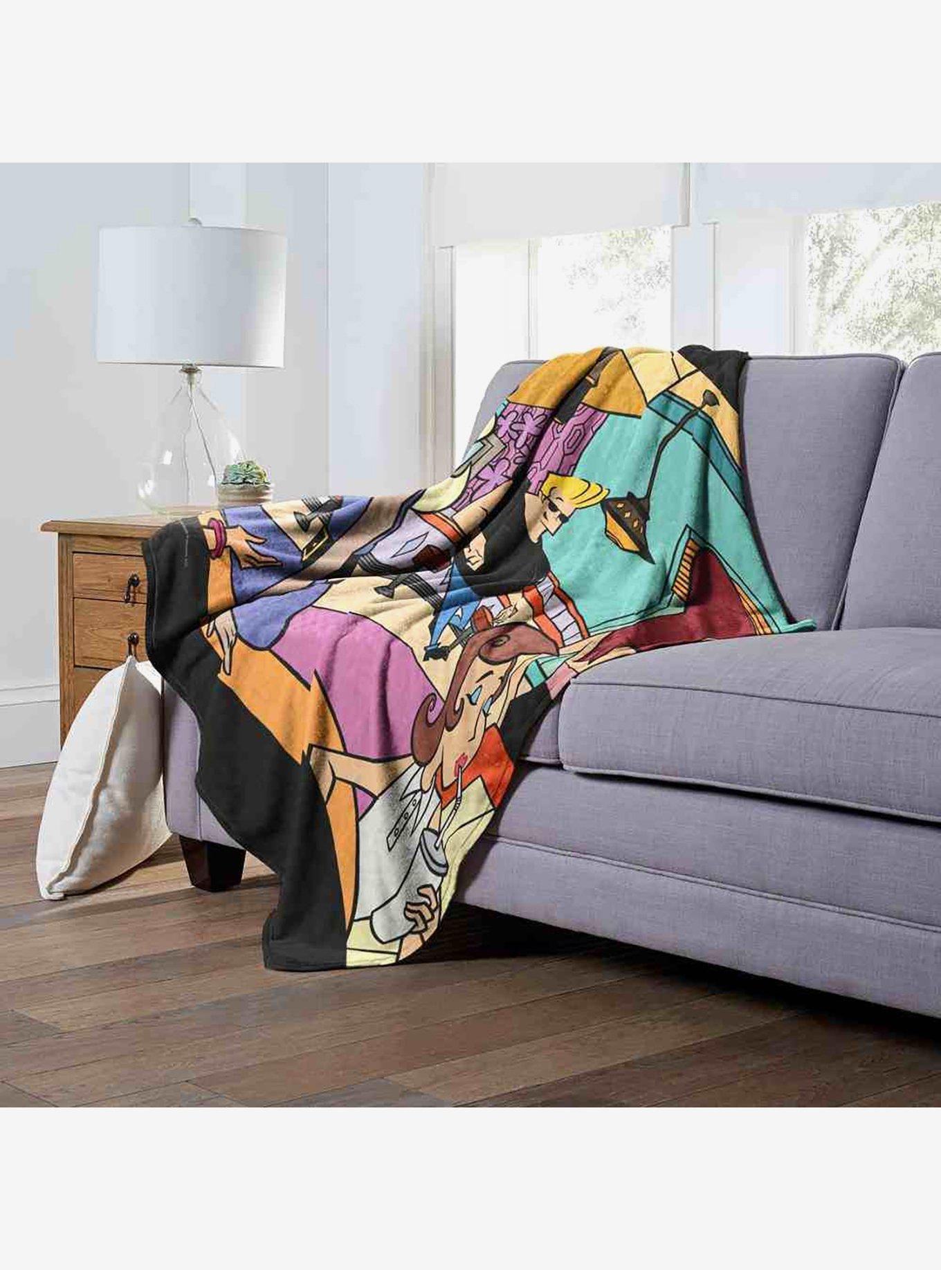 Johnny Bravo Reliable With The Ladies Silk Touch Throw Blanket, , alternate