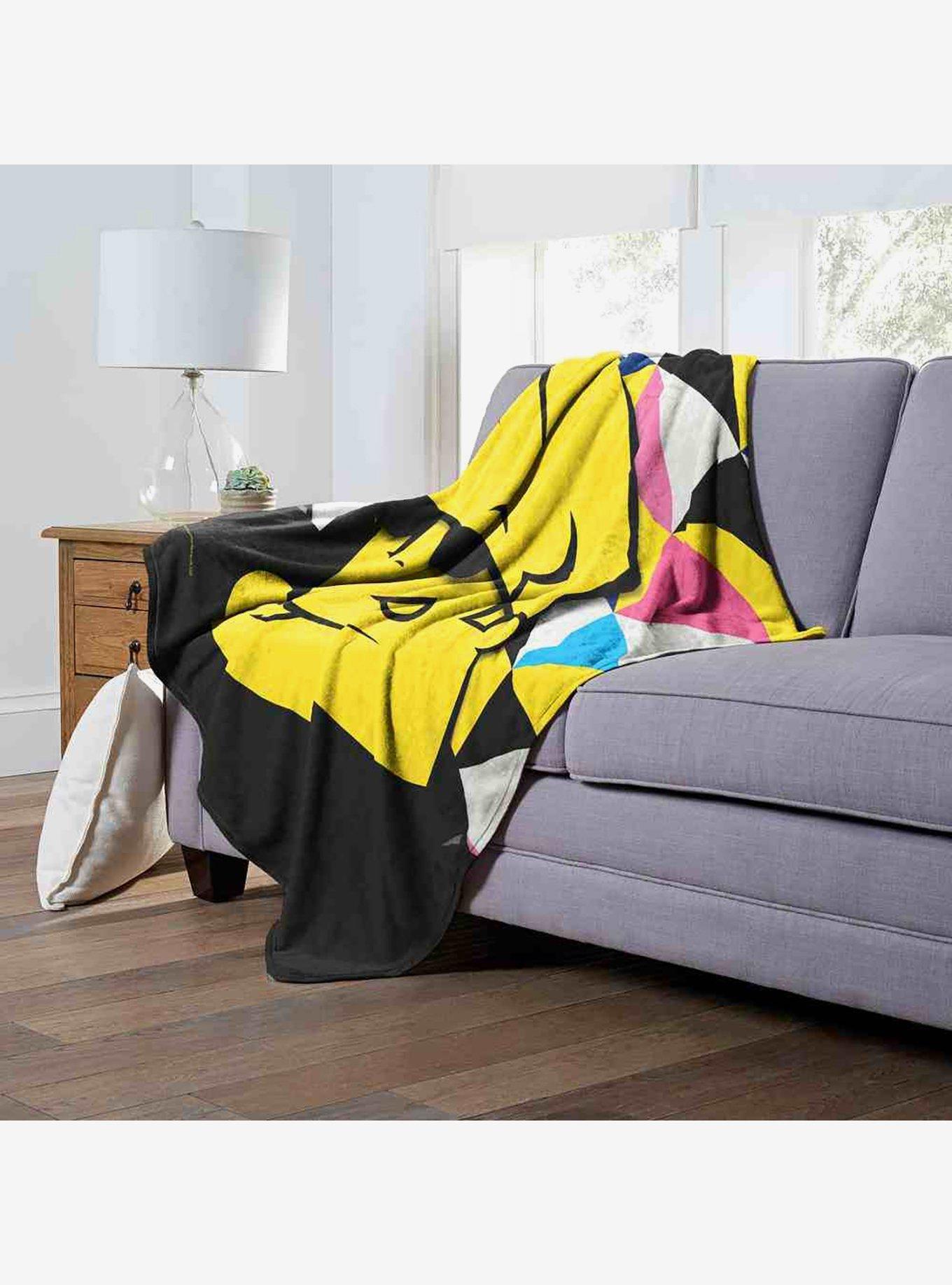 Johnny Bravo Geometric Johnny Silk Touch Throw Blanket, , alternate