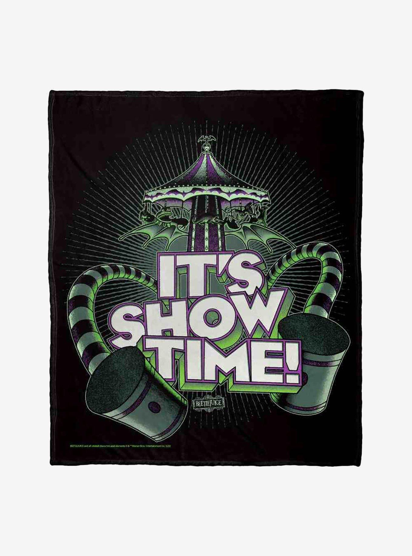Beetlejuice Showtime Silk Touch Throw Blanket, , hi-res