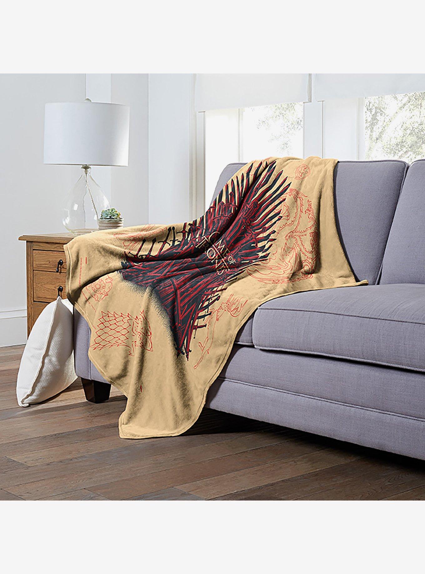 Game Of Thrones Iconography Silk Touch Throw Blanket, , alternate