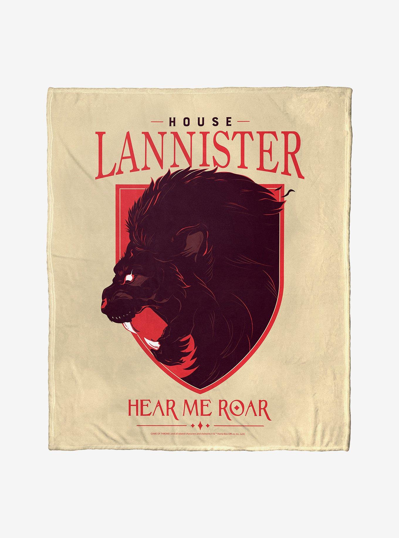 Game Of Thrones House Lannister Silk Touch Throw Blanket, , hi-res