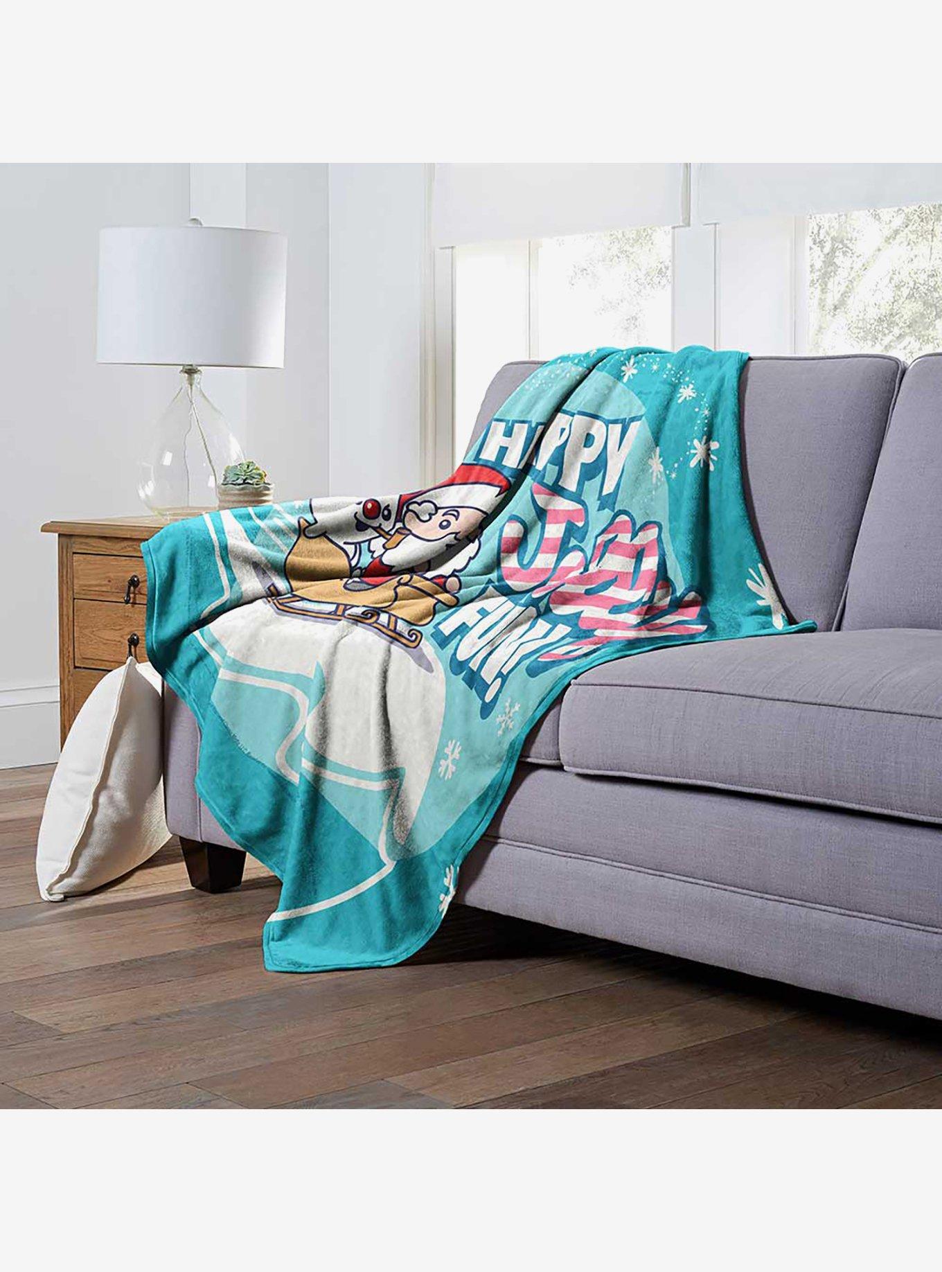 Frosty the Snowman Jolly Fun Silk Touch Throw Blanket, , alternate