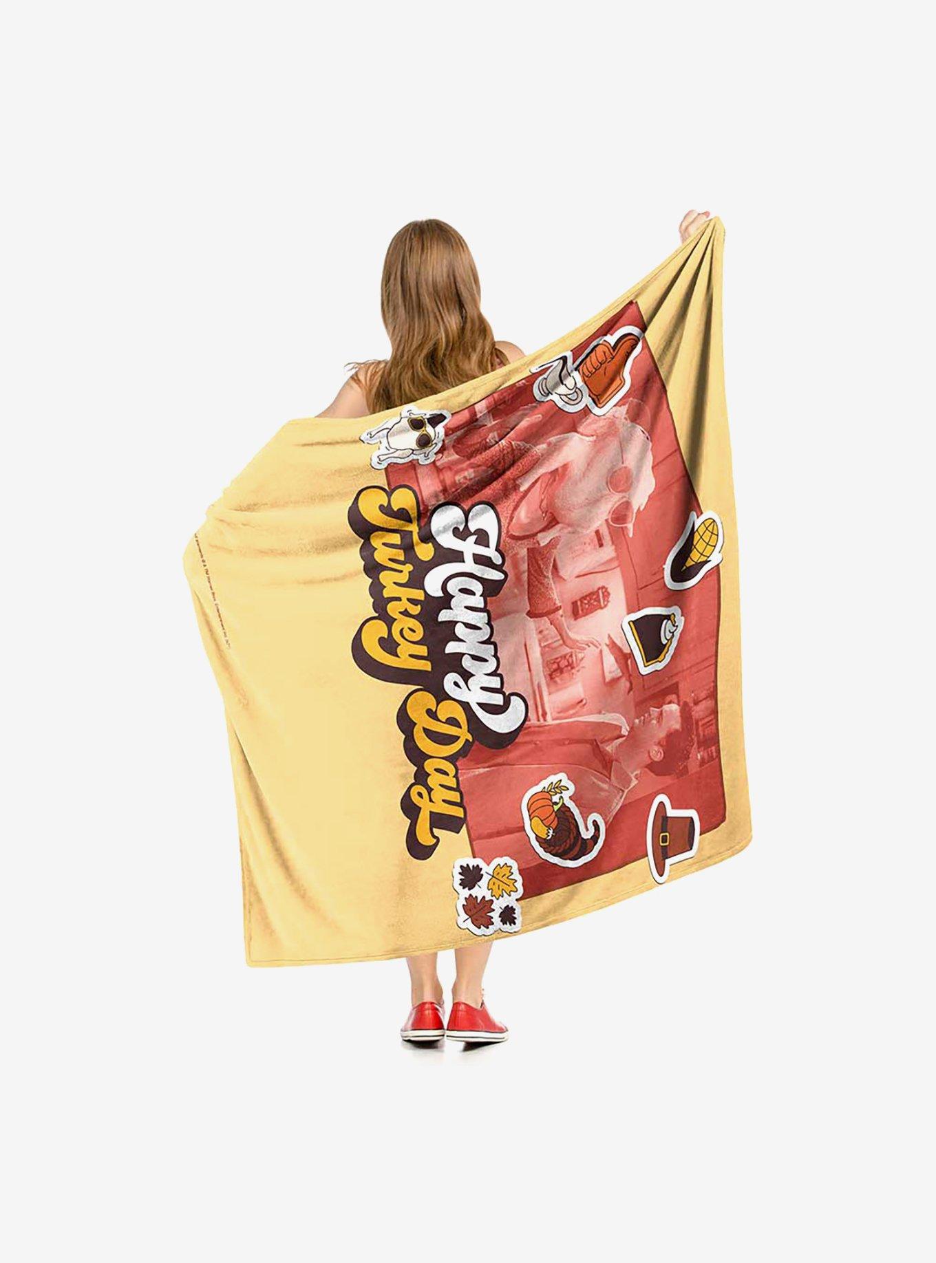 Friends Turkey Head Silk Touch Throw Blanket, , hi-res
