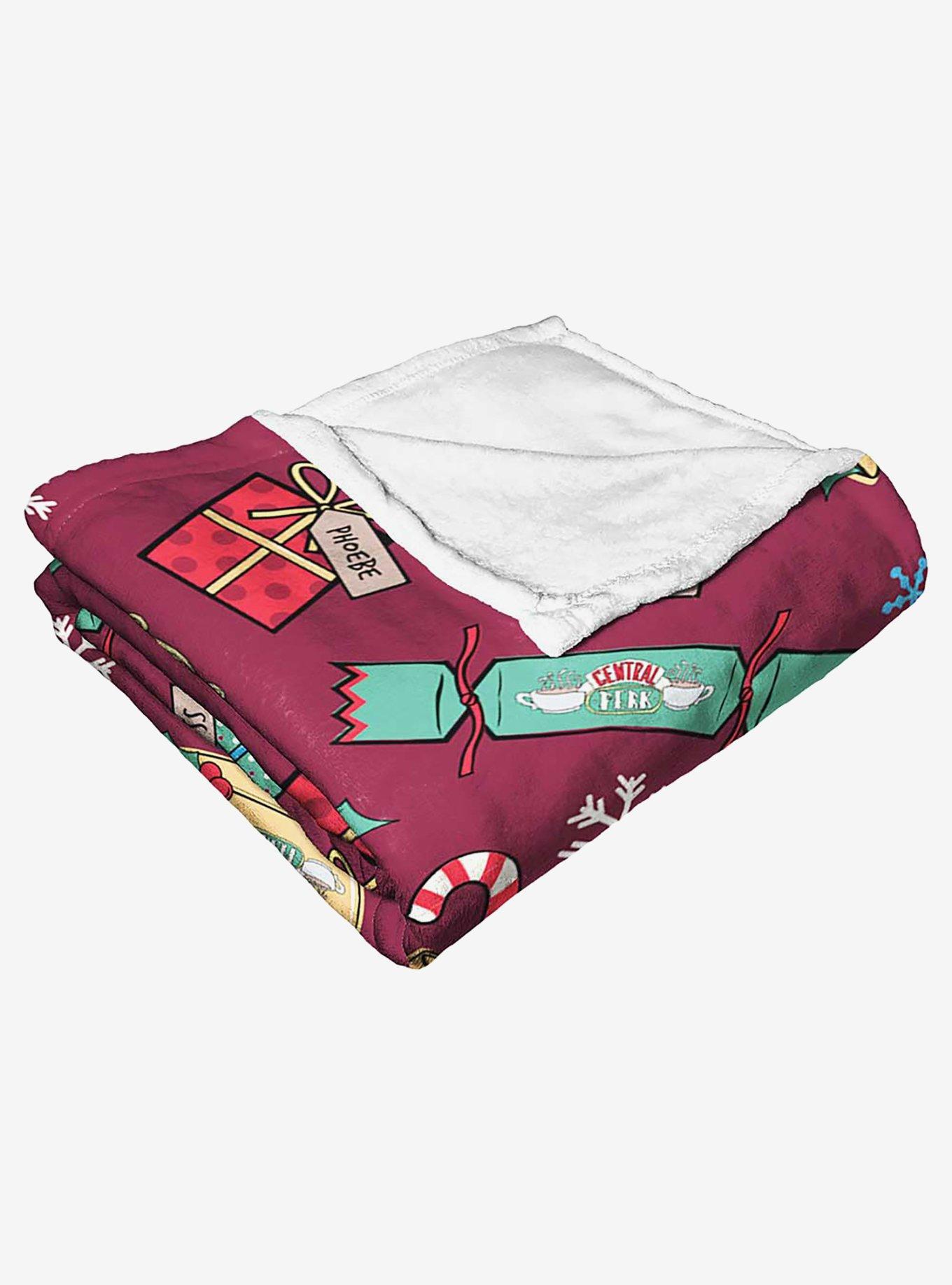 Friends Christmas Pattern Silk Touch Throw Blanket, , alternate