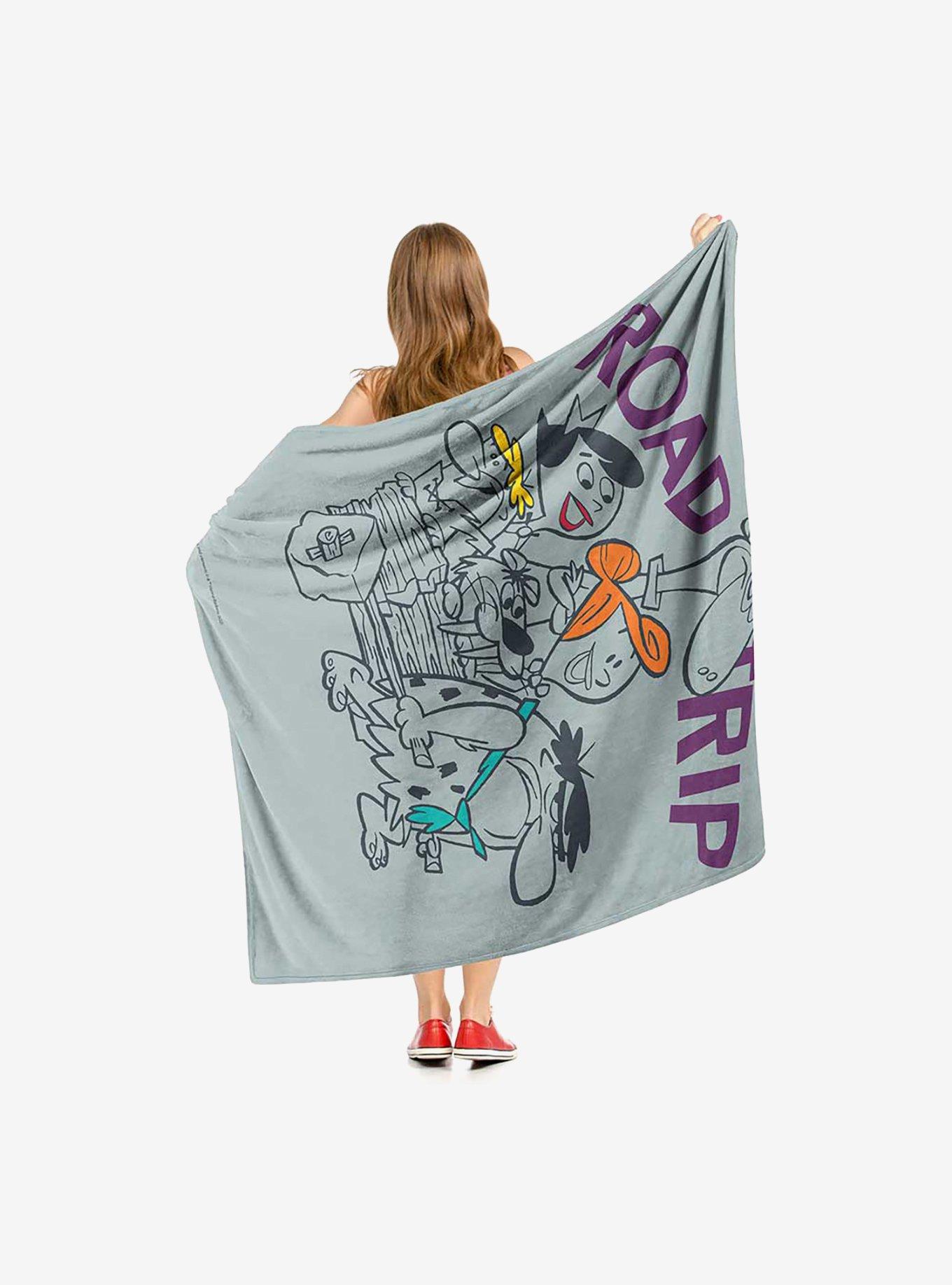 The Flintstones Road Trip Silk Touch Throw Blanket, , hi-res