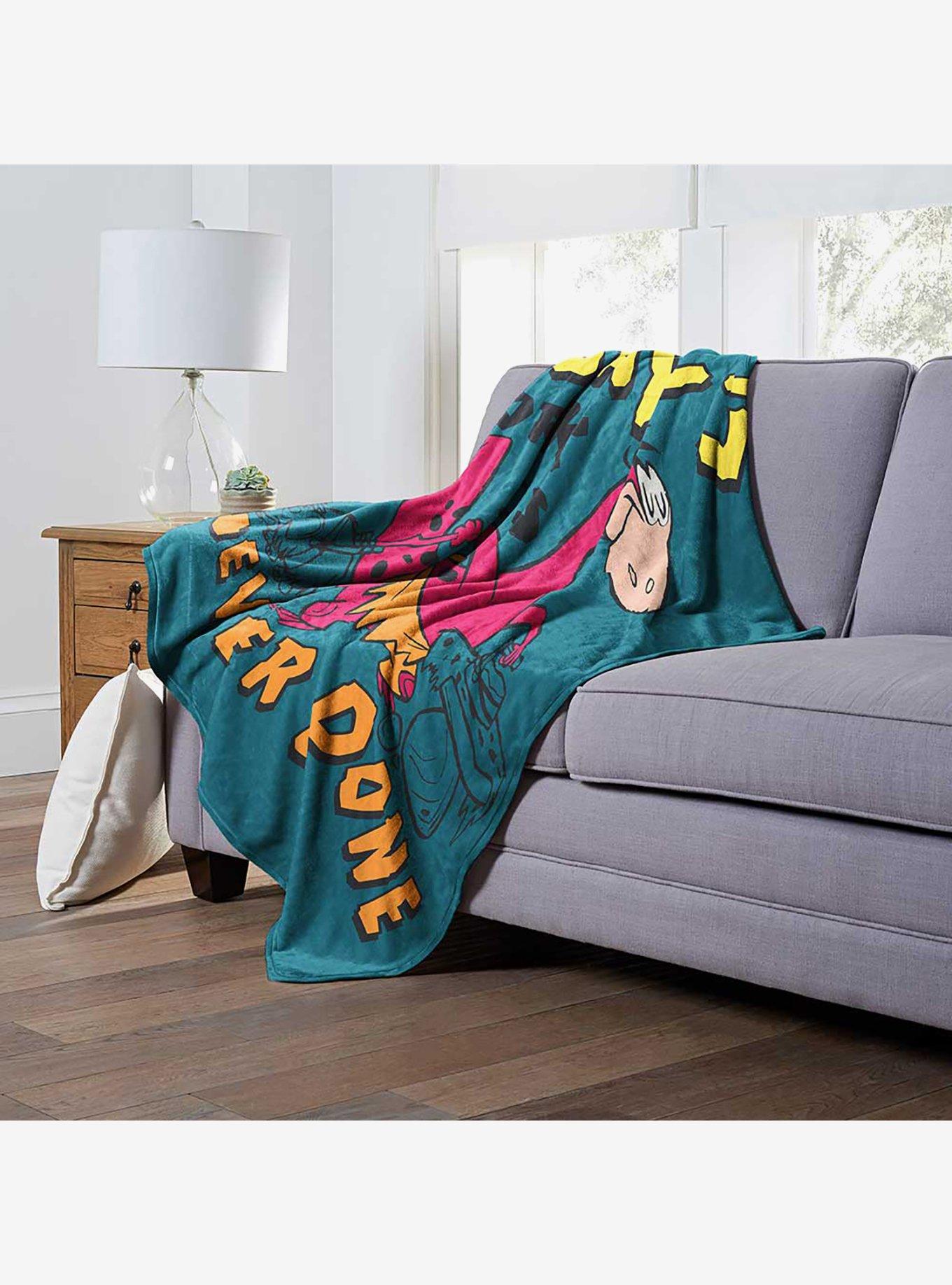 The Flintstones All In A Days Worik Silk Touch Throw Blanket, , alternate