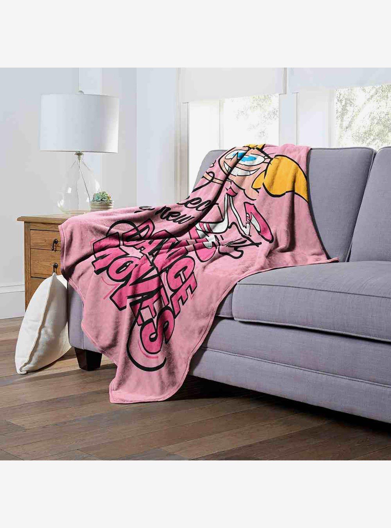 Dexter's Laboratory Check Out My Dance Moves Silk Touch Throw Blanket, , alternate