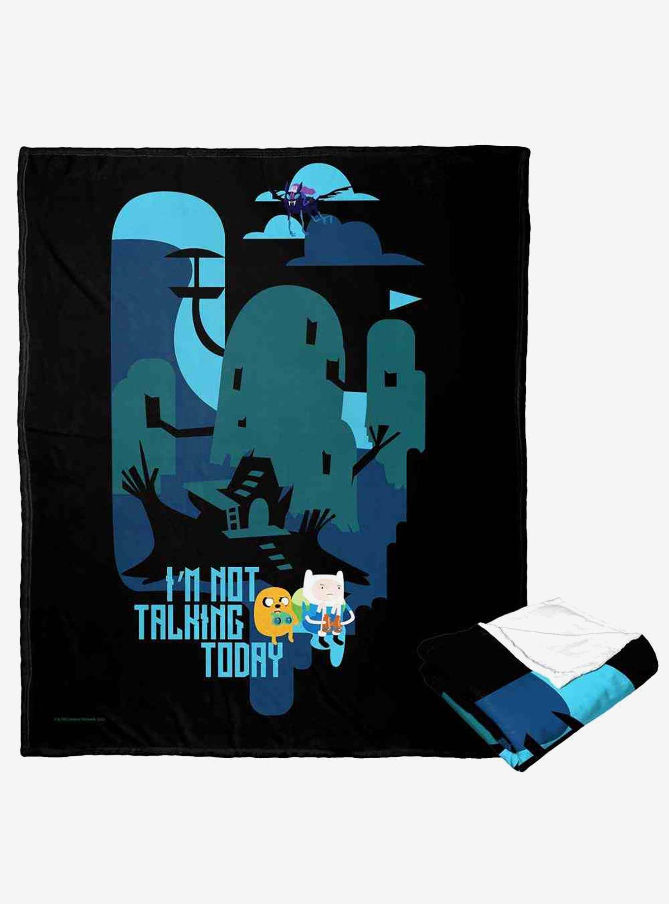 Adventure Time Not Talking Today Silk Touch Throw Blanket, , hi-res