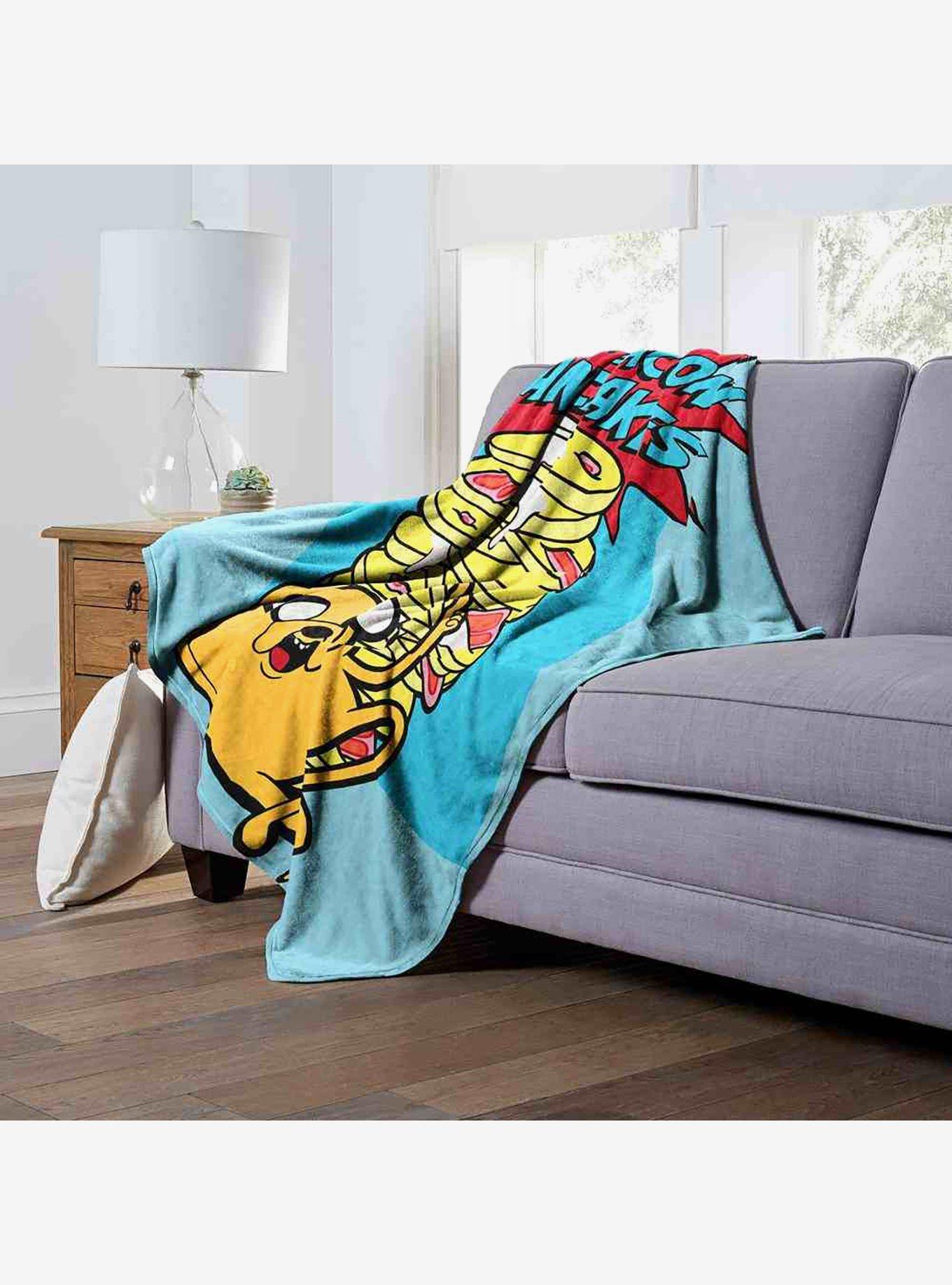 Adventure Time Makin Bacon Pancakes Silk Touch Throw Blanket, , alternate
