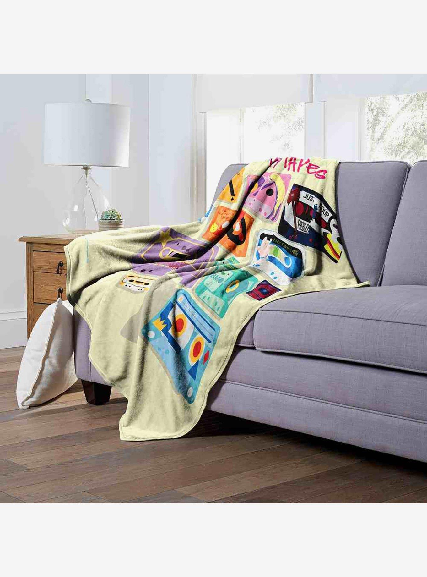 Adventure Time Mathematical Mixtapes Silk Touch Throw Blanket, , alternate