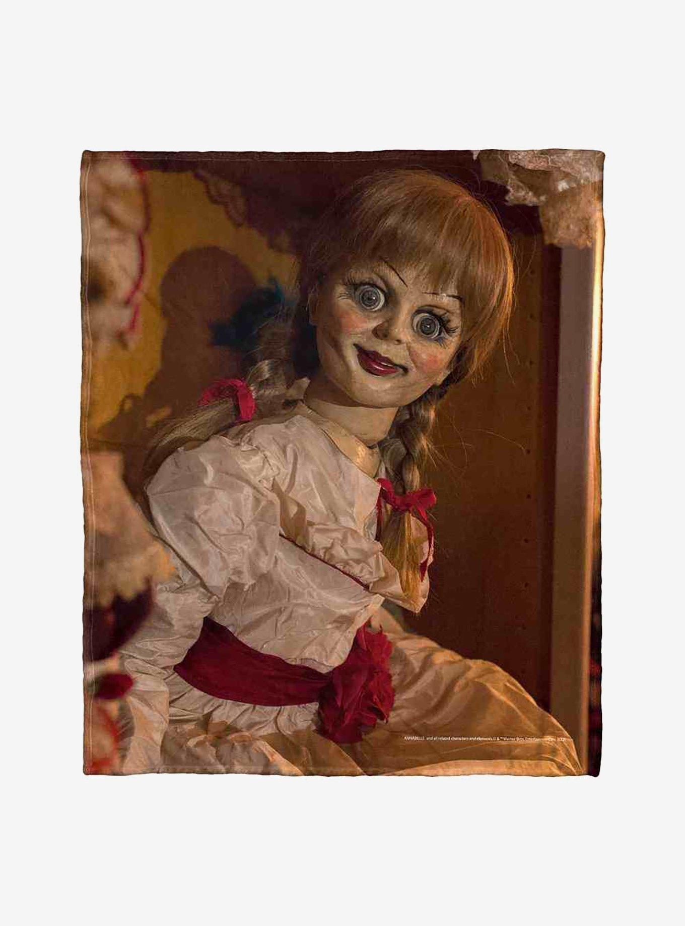 Annabelle She Knows You're There Silk Touch Throw Blanket, , hi-res