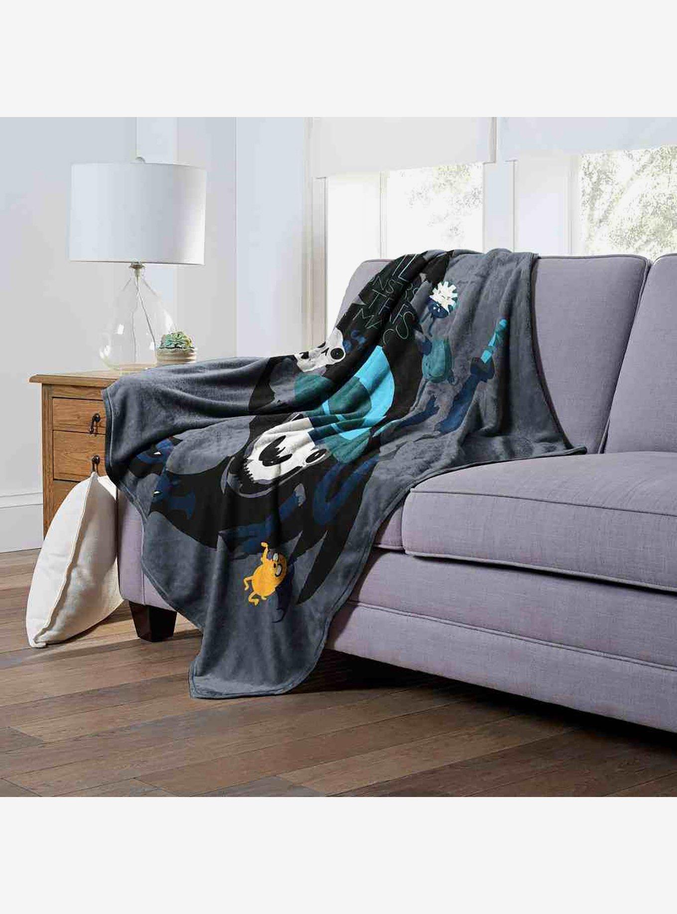 Adventure Time Monsters Traps And Magic Silk Touch Throw Blanket, , alternate