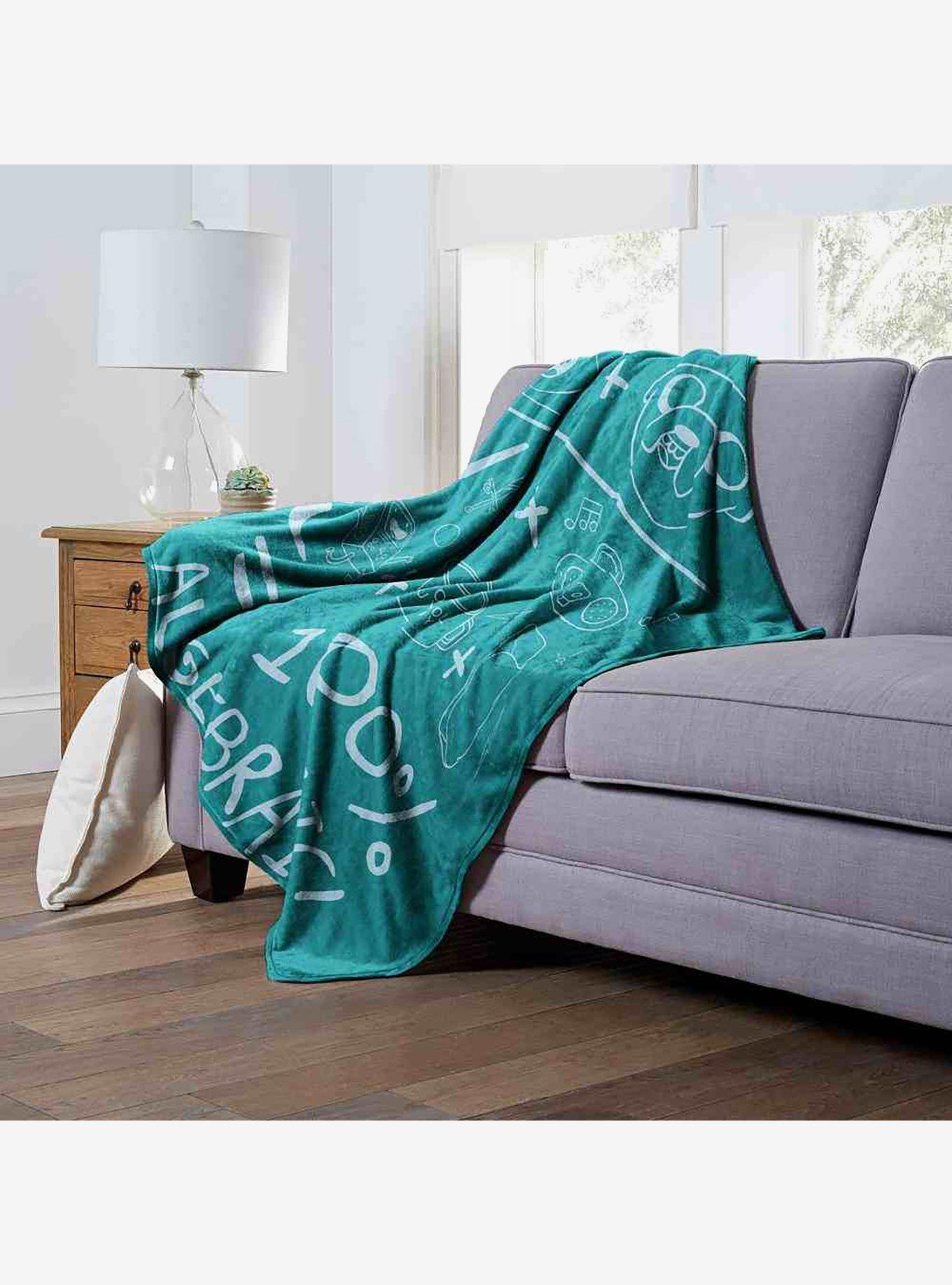 Adventure Time Algebraic Silk Touch Throw Blanket, , alternate
