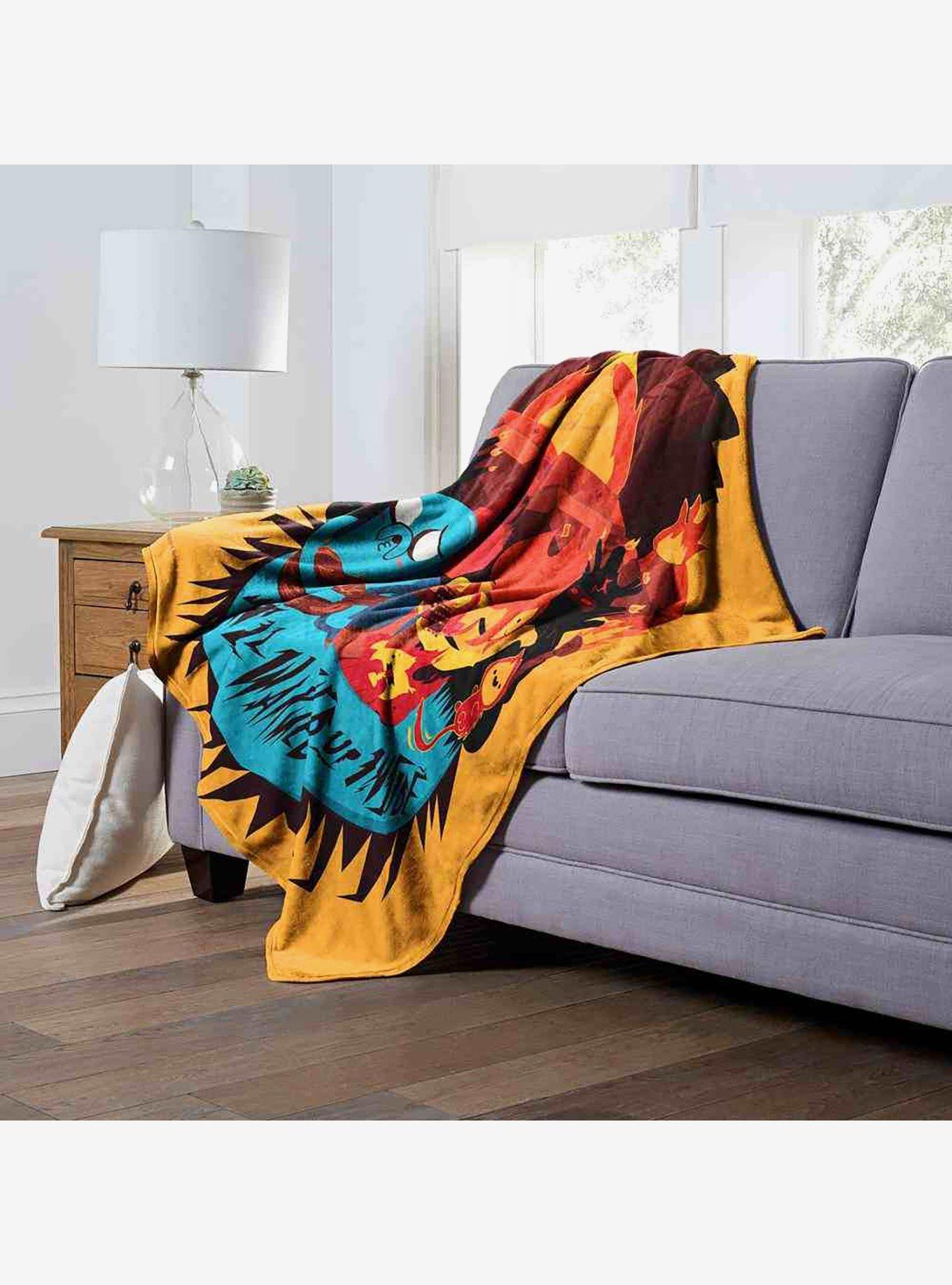 Adventure Time All Warmed Up Inside Silk Touch Throw Blanket, , alternate