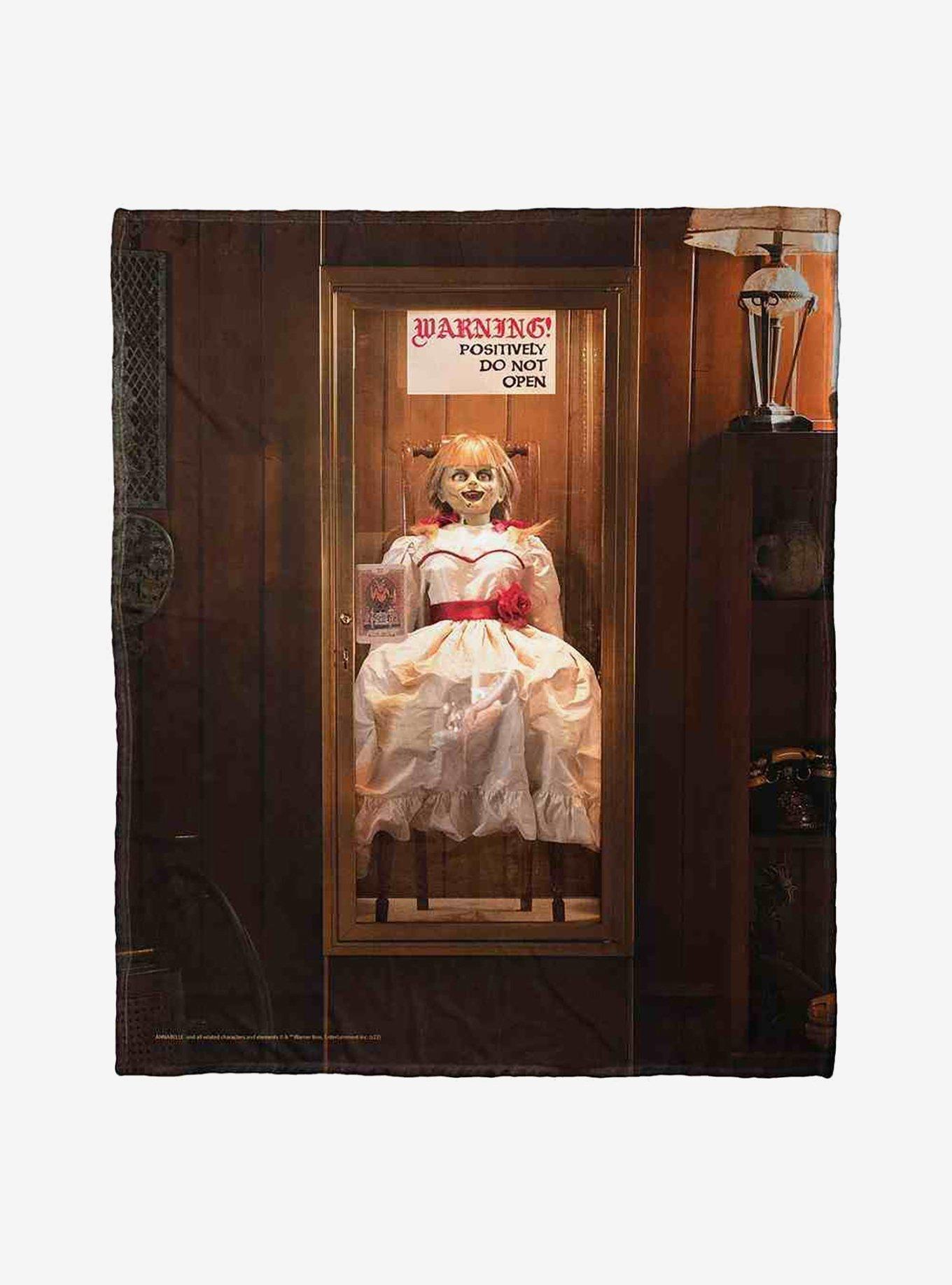 Annabelle Positively Do Not Open Silk Touch Throw Blanket, , hi-res