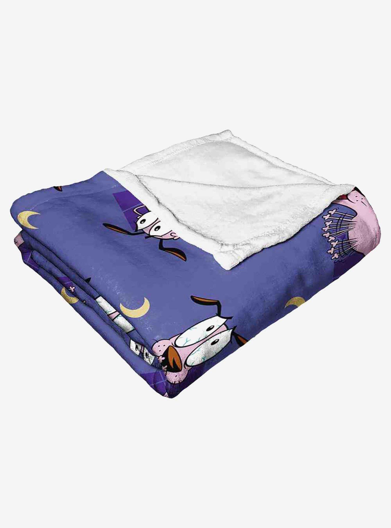 Courage The Cowardly Dog Night Terrors Silk Touch Throw Blanket, , alternate