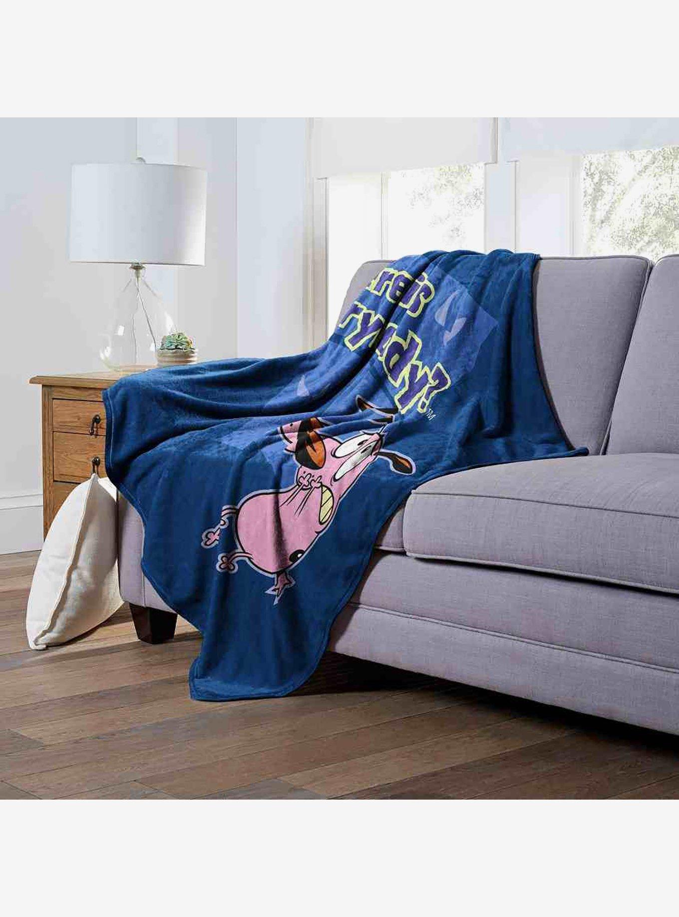 Courage The Cowardly Dog Where Is Everyone Silk Touch Throw Blanket, , alternate