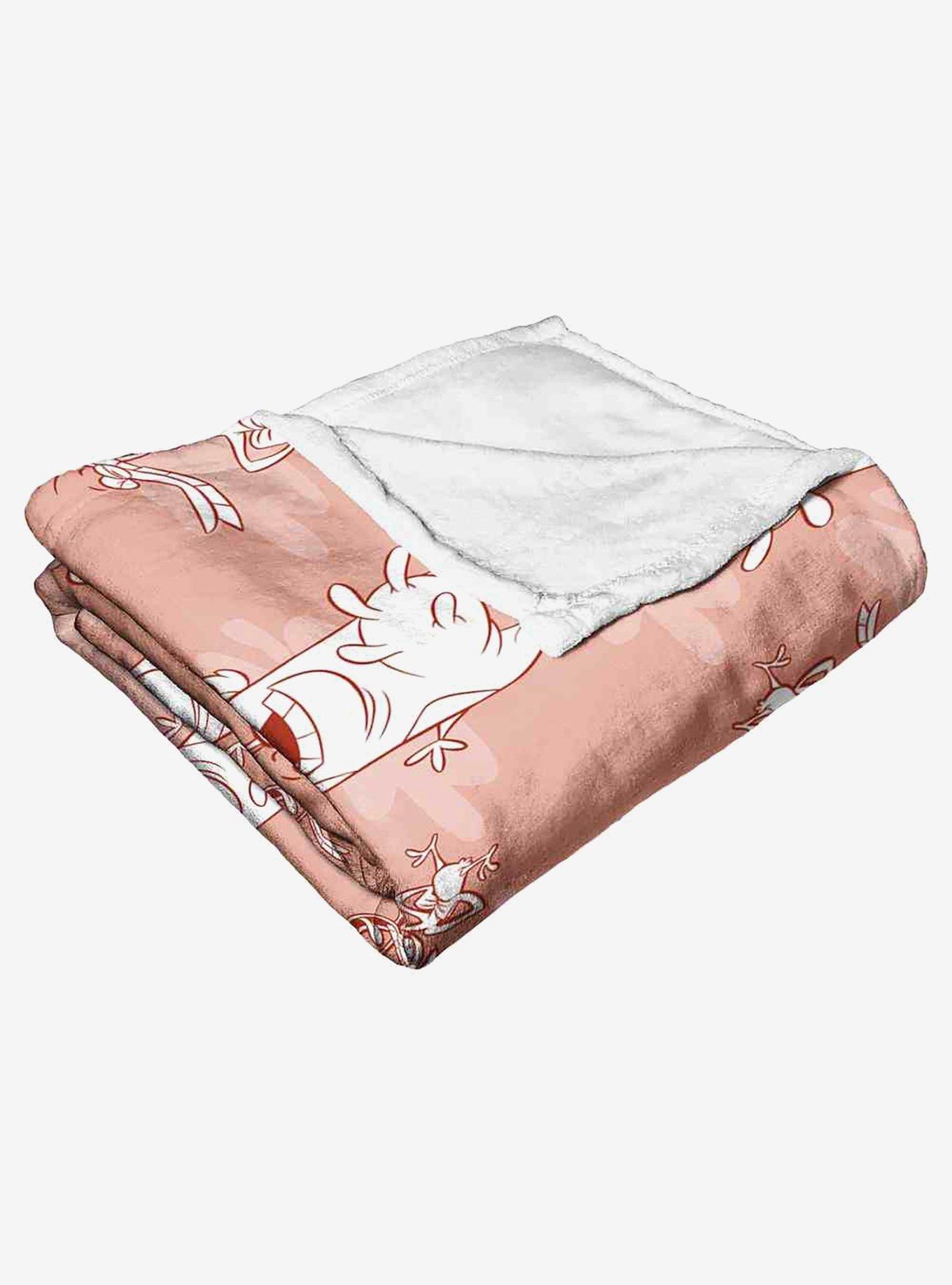 Cow And Chicken Repeat Silk Touch Throw Blanket, , alternate