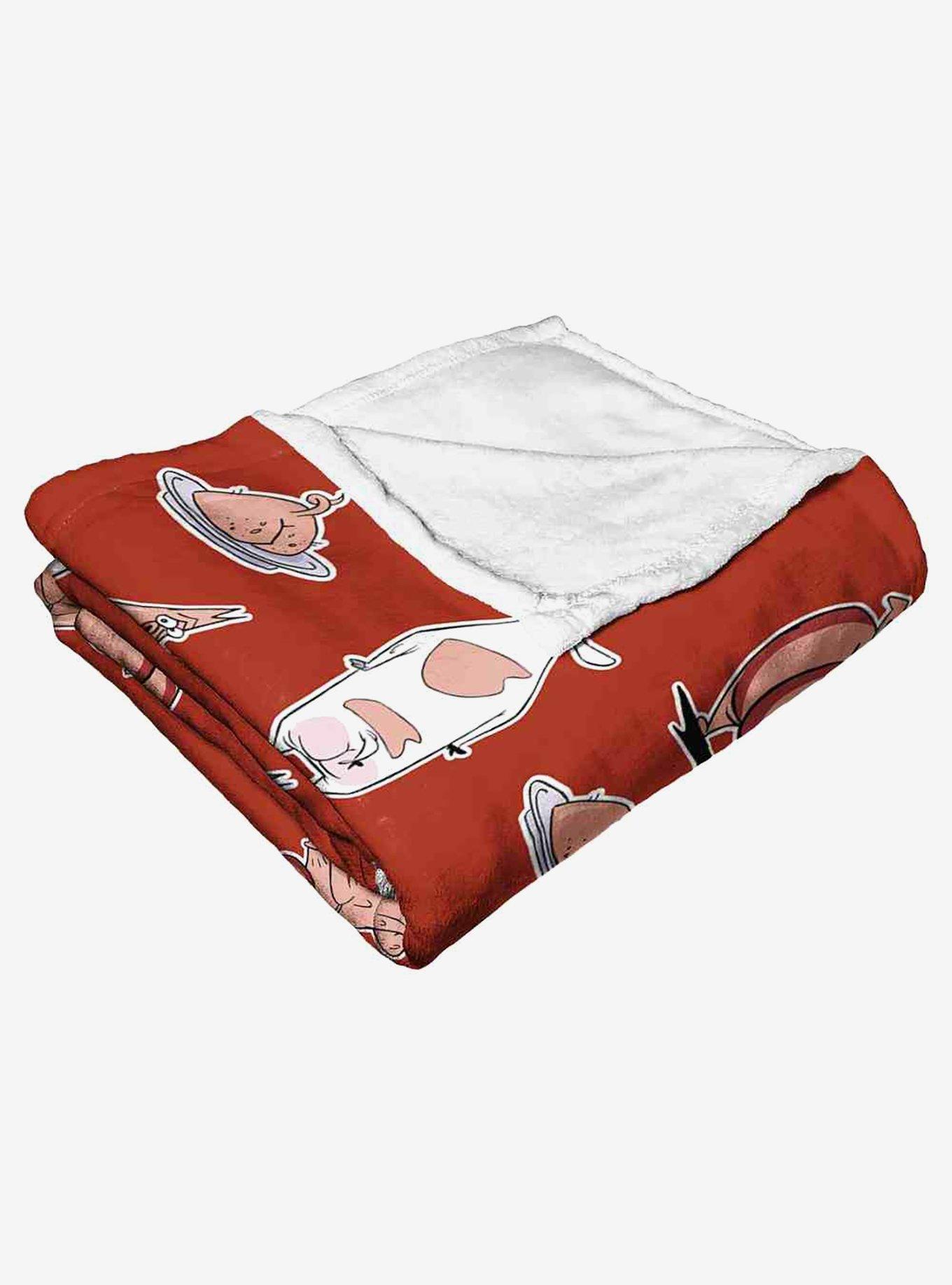 Cow And Chicken What The Butt Silk Touch Throw Blanket, , alternate