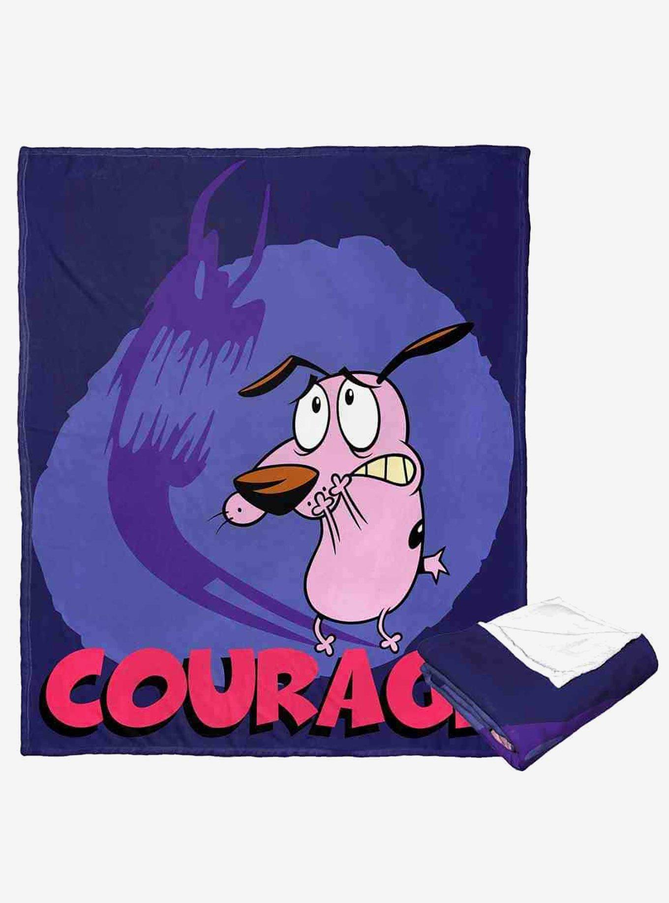 Courage The Cowardly Dog Face Your Fears Silk Touch Throw Blanket, , hi-res
