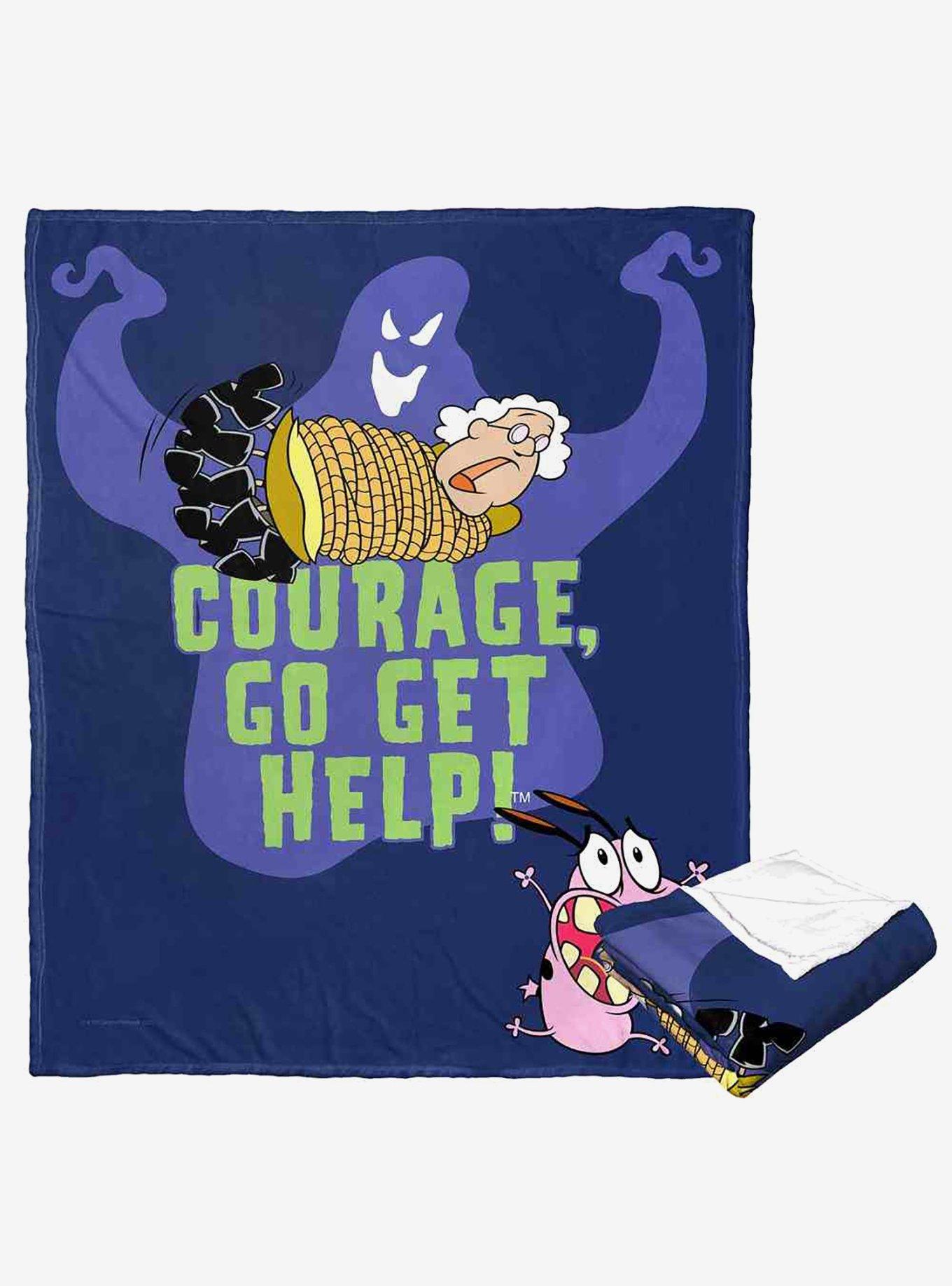 Courage The Cowardly Dog Go Get Help Silk Touch Throw Blanket, , hi-res