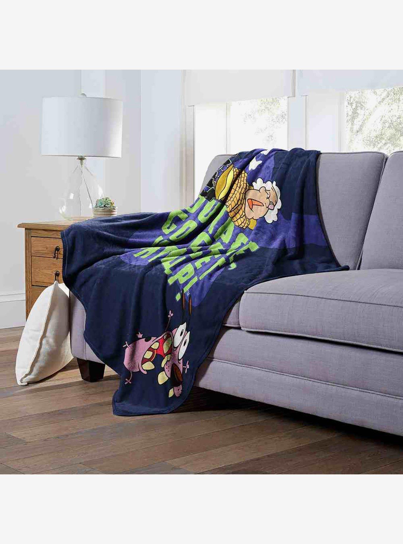 Courage The Cowardly Dog Go Get Help Silk Touch Throw Blanket, , alternate
