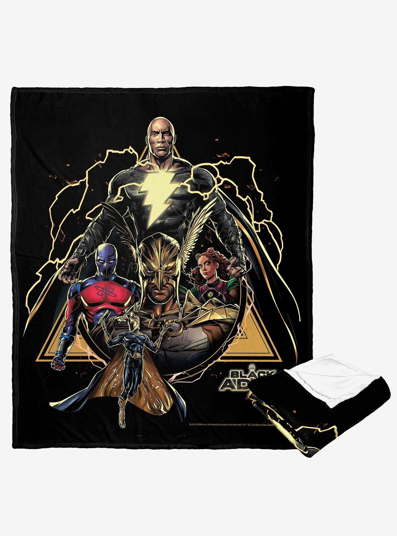 DC Comics Black Adam Shazam Silk Touch Throw Blanket, , hi-res