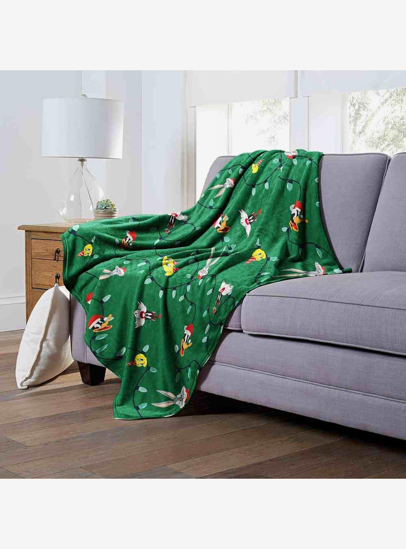 Looney Tunes Looney Lights Silk Touch Throw Blanket, , alternate