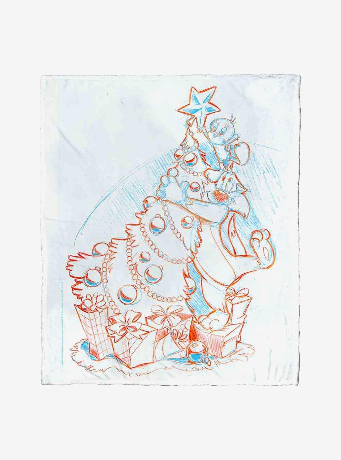 Looney Tunes Decorating Together Silk Touch Throw Blanket, , hi-res