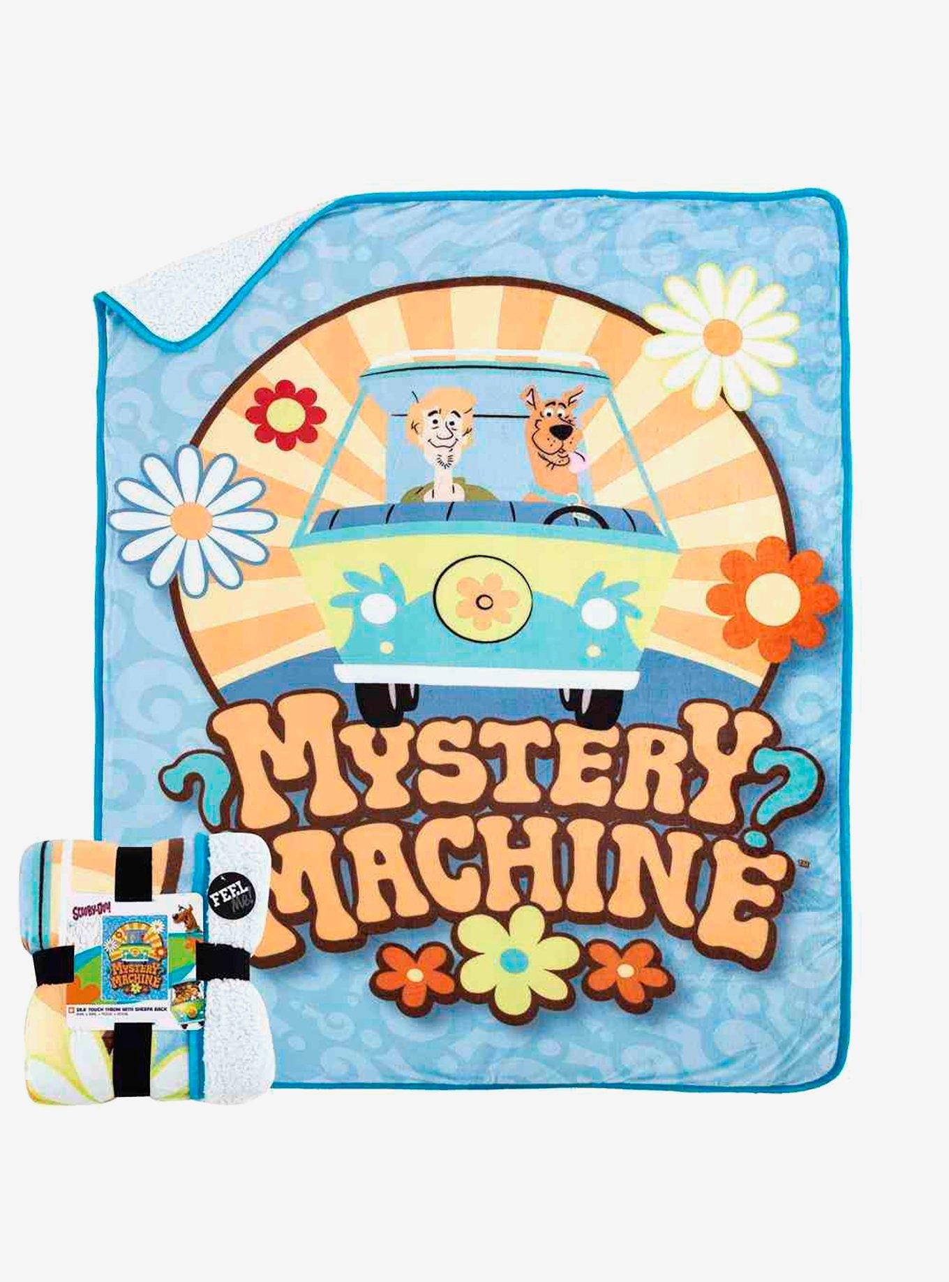 Scooby-Doo! Mystery Van Fun Silk Touch Sherpa Blanket, , hi-res