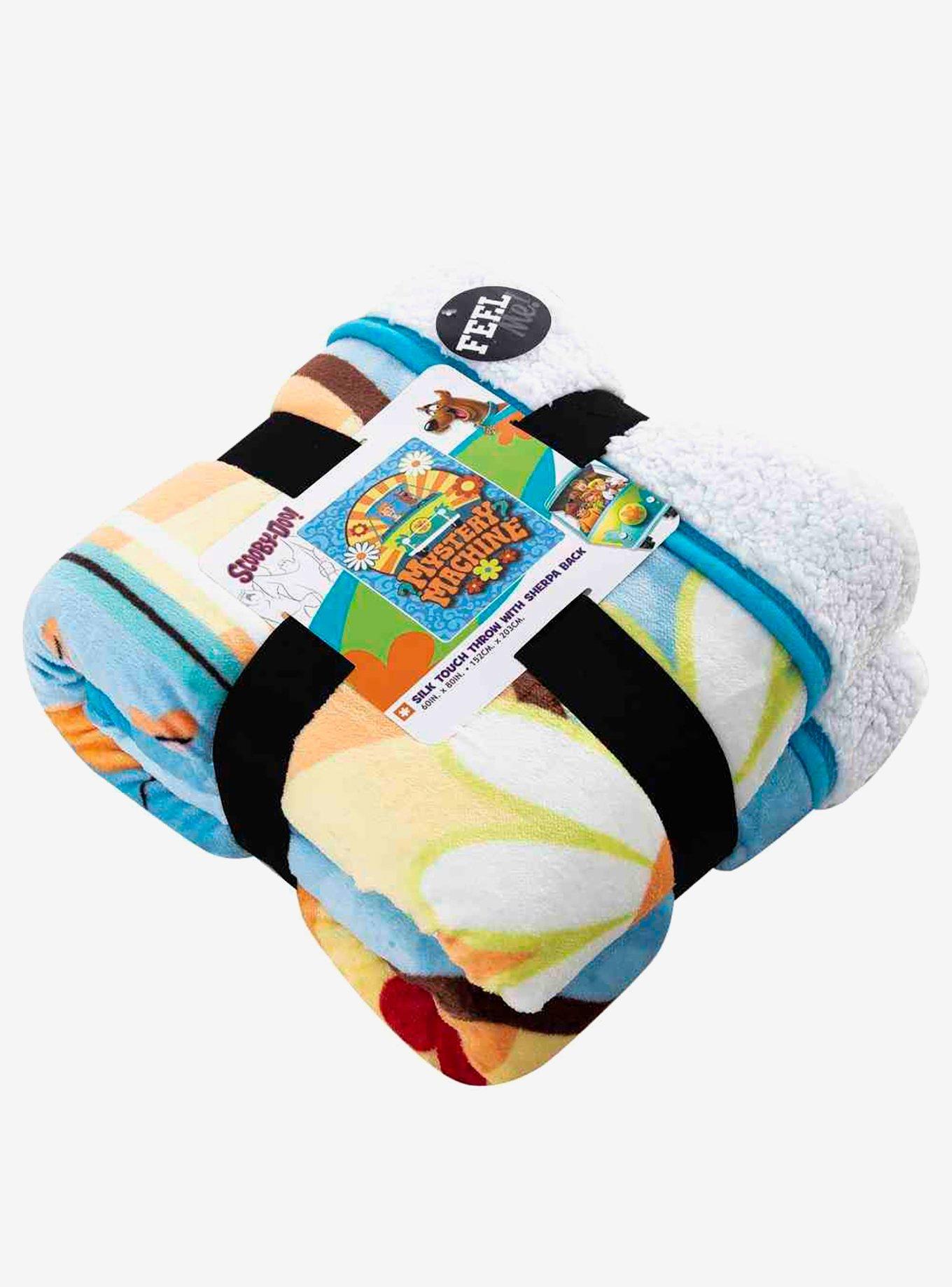 Scooby-Doo! Mystery Van Fun Silk Touch Sherpa Blanket, , alternate