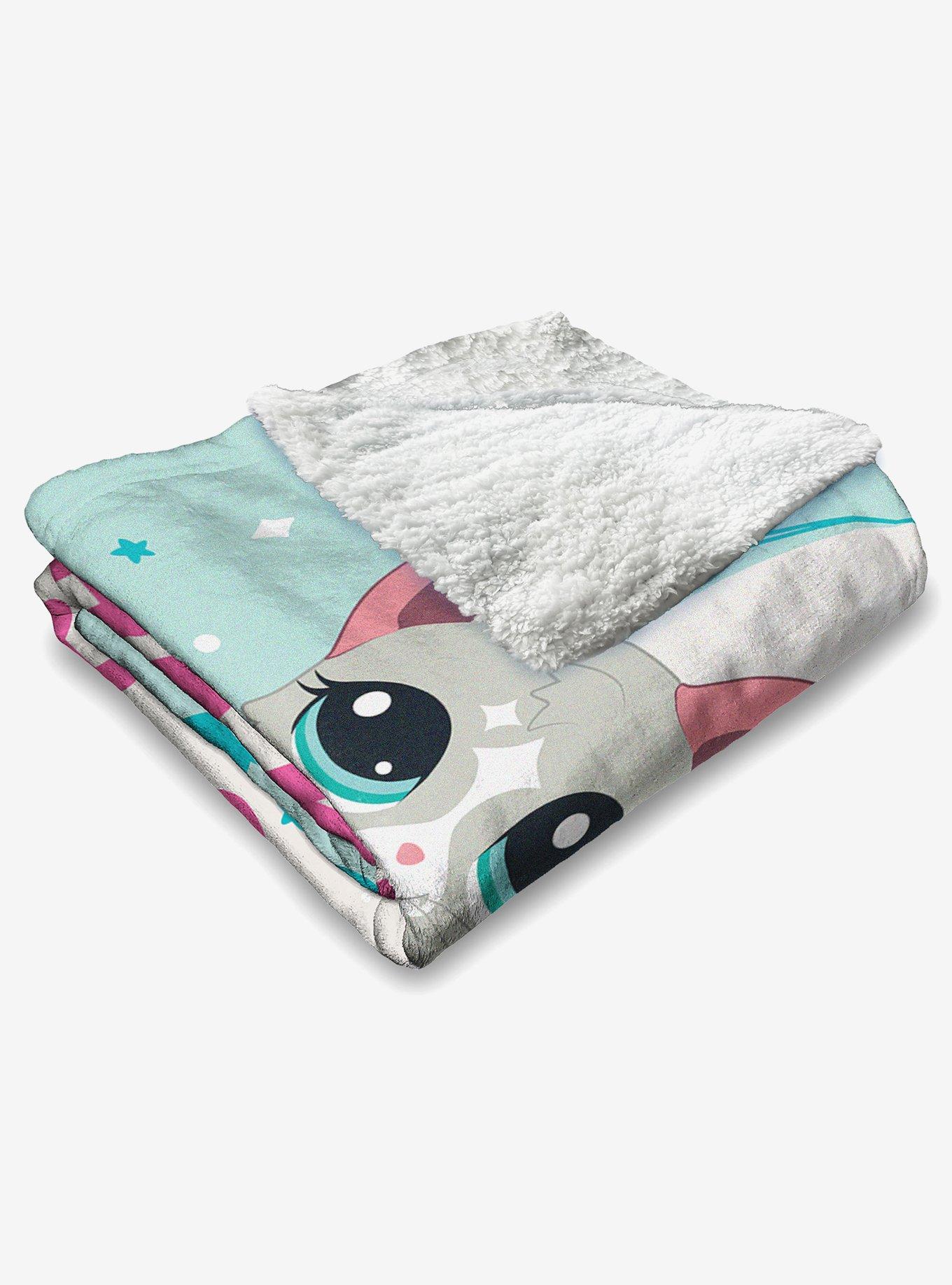 Littlest Pet Shop Share The Fun Silk Touch Sherpa Throw Blanket, , alternate
