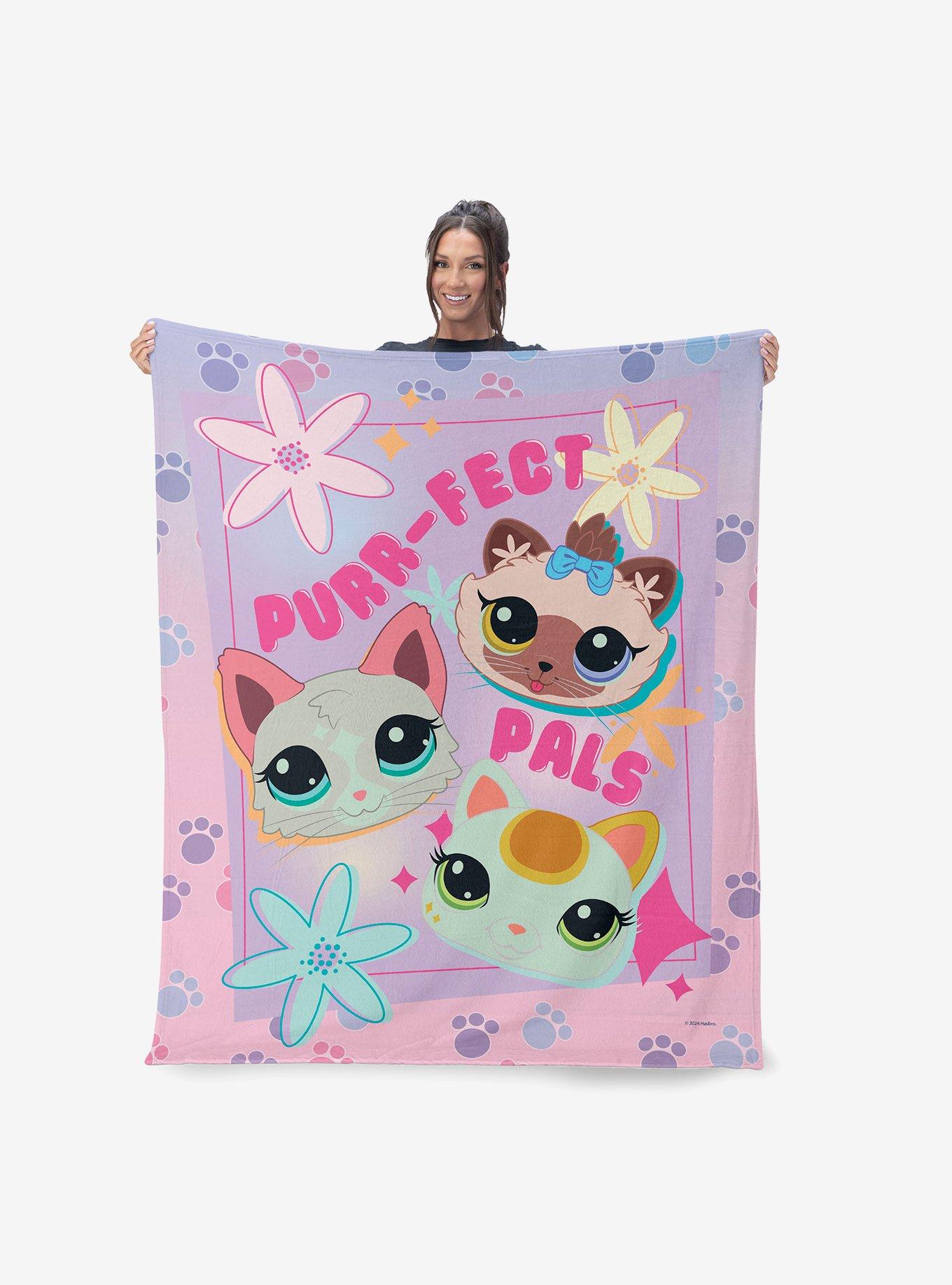 Littlest Pet Shop Purr-fect Pals Silk Touch Sherpa Throw Blanket, , hi-res