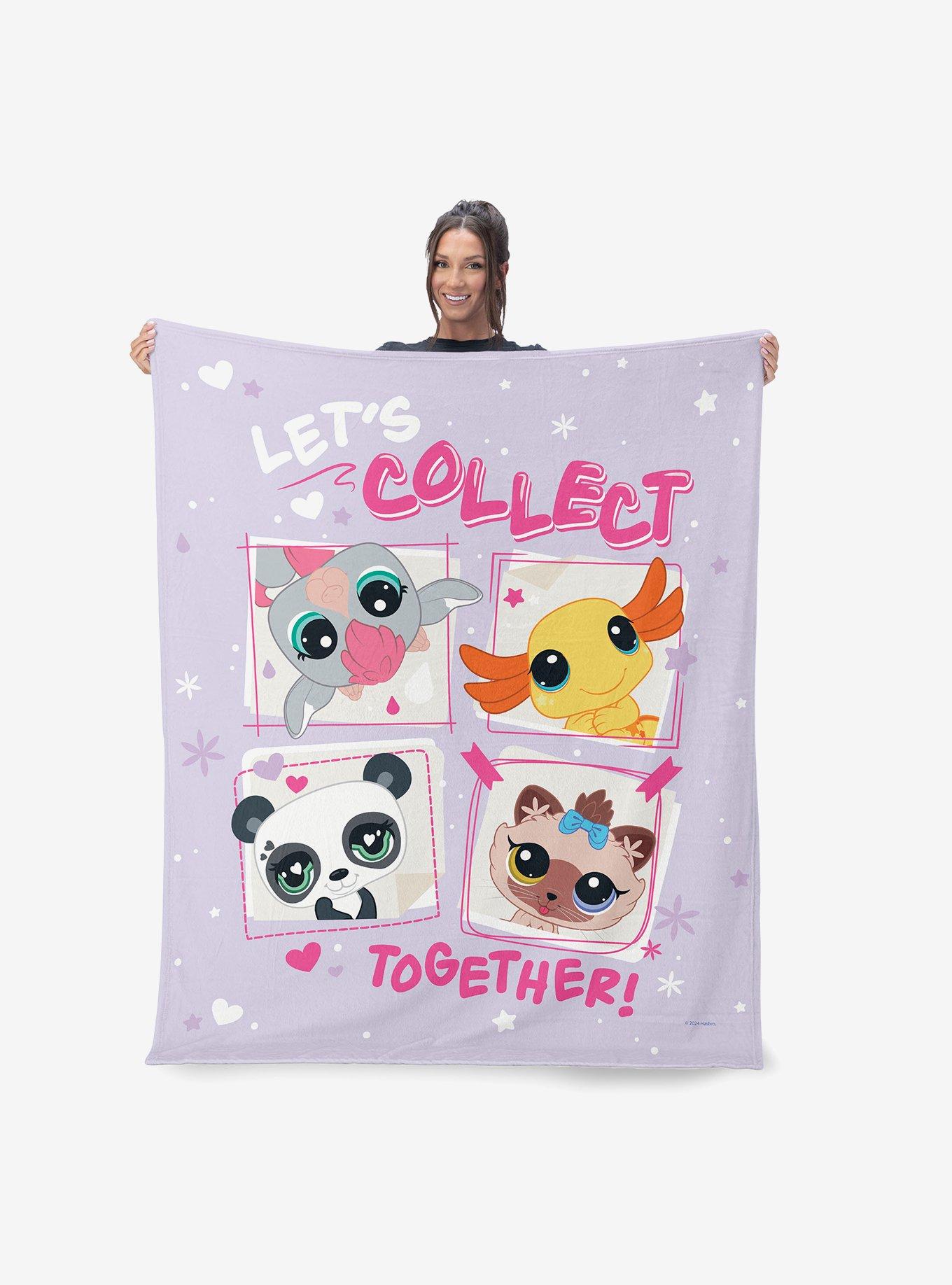 Littlest Pet Shop Let's Collect Silk Touch Sherpa Throw Blanket, , hi-res