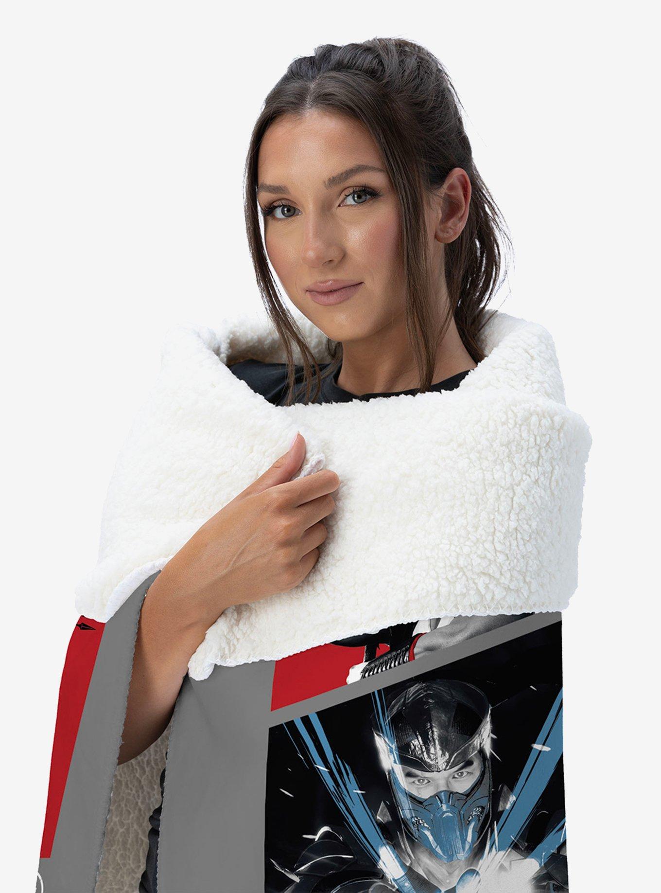 Mortal Kombat Test Your Might Silk Touch Sherpa Throw Blanket, , alternate