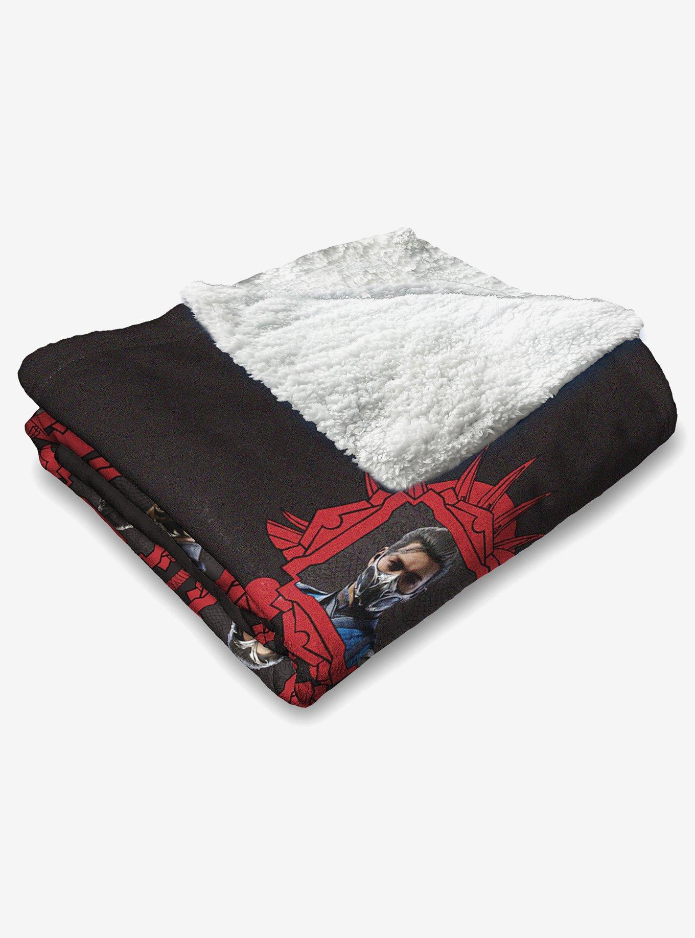 Mortal Kombat Choose Your Fighter Silk Touch Sherpa Throw Blanket, , alternate