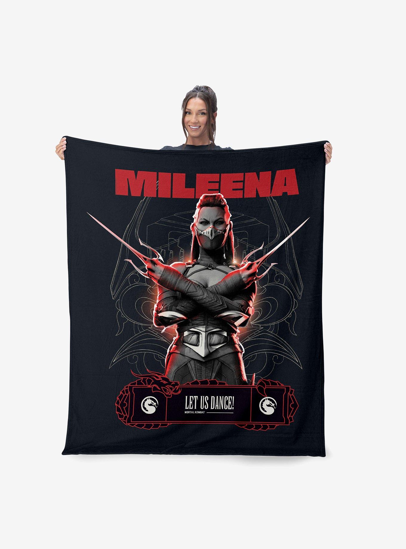 Mortal Kombat Mileena Let Us Dance Silk Touch Sherpa Throw Blanket, , hi-res
